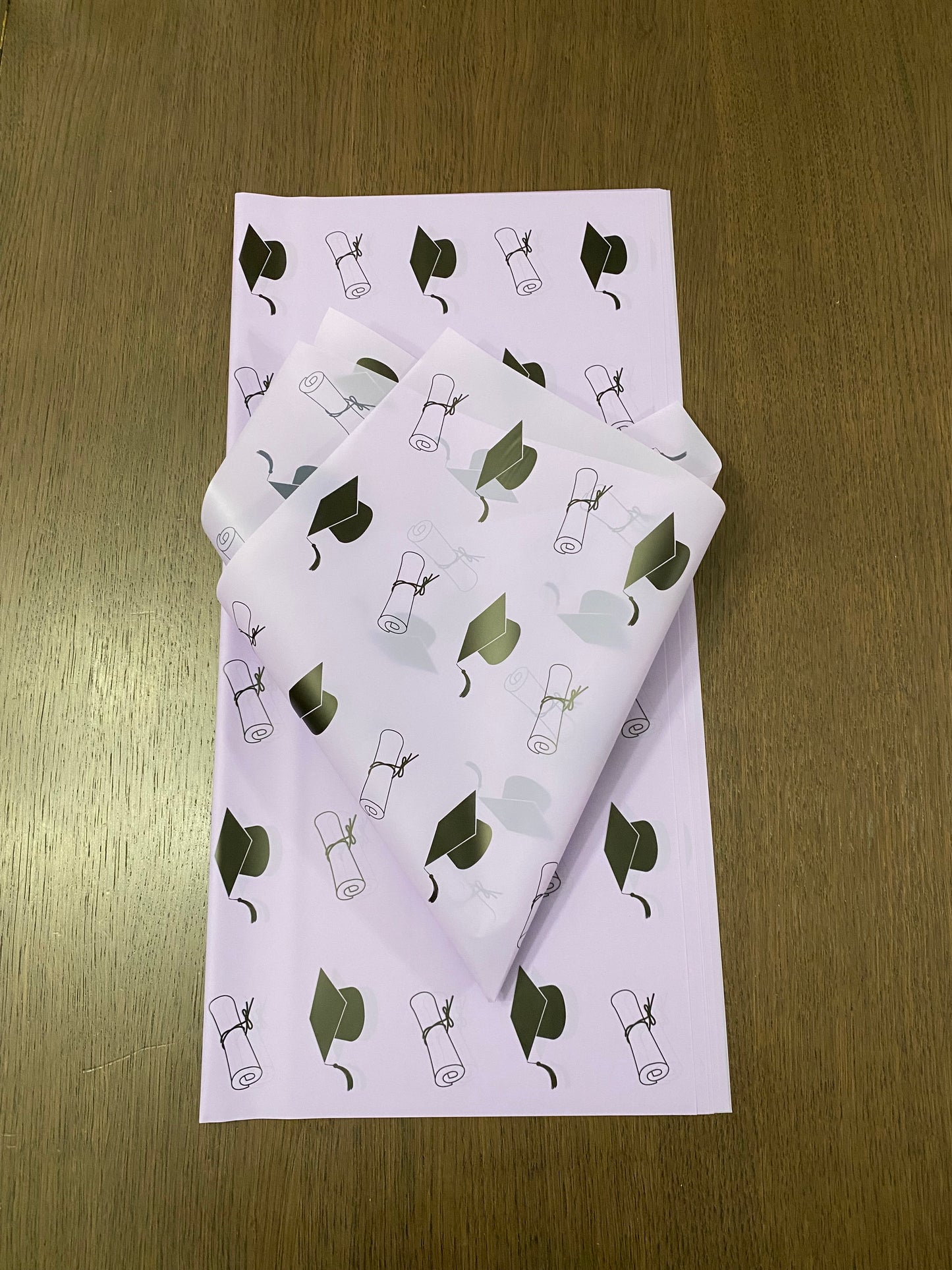 P.HSZ-BYJ Purple Graduation wrapping paper