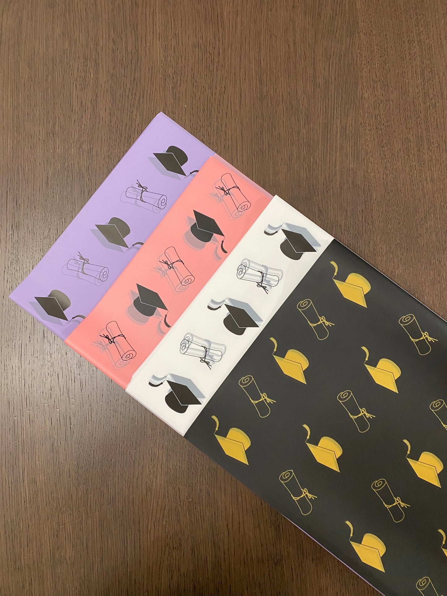 P.HSZ-BYJ Black Graduation Wrapping Paper