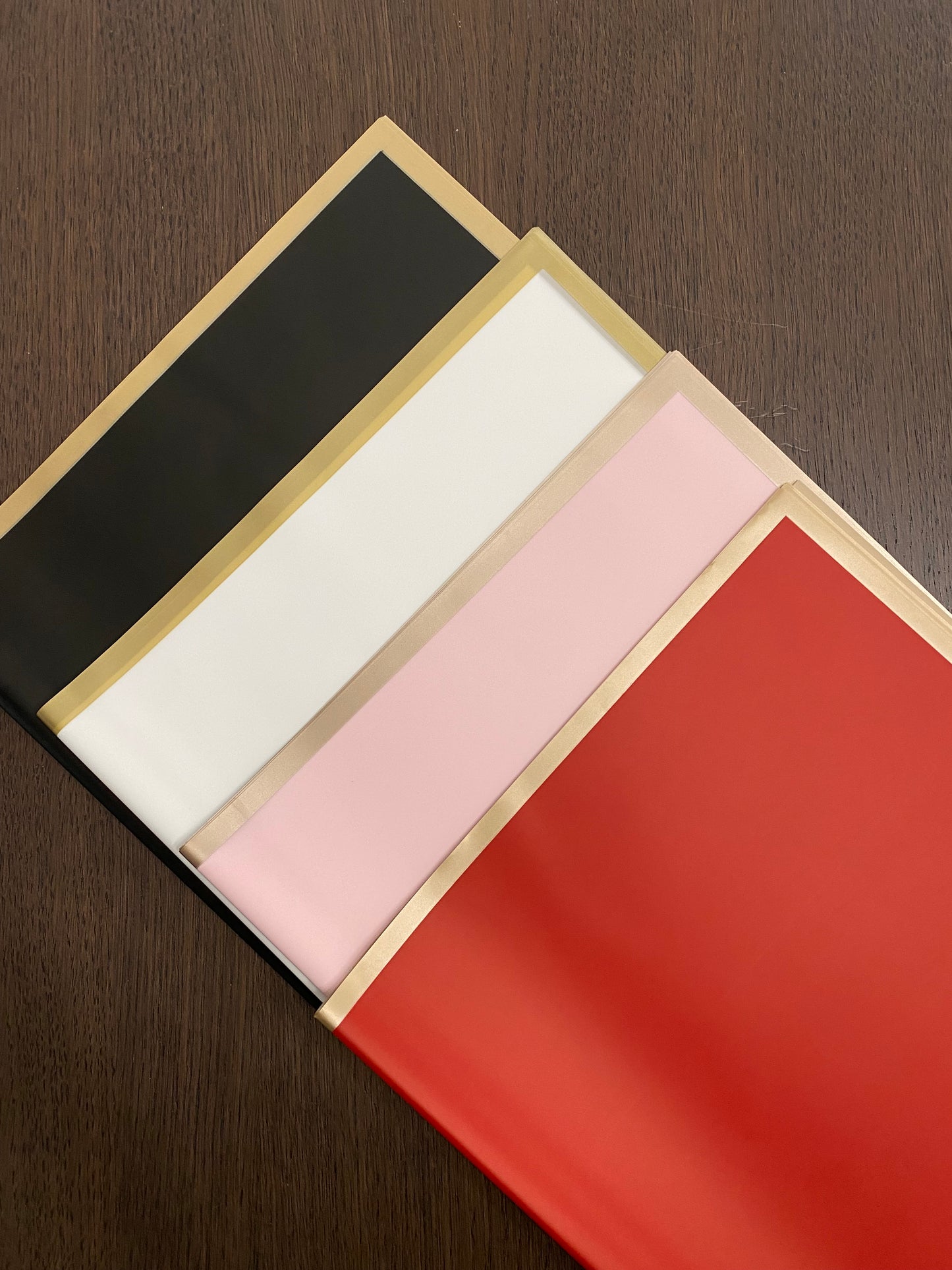 Black Gold Border Wrapping Paper