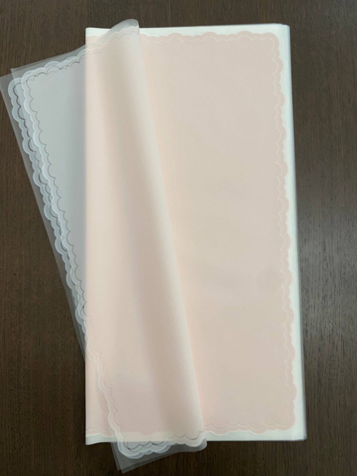 Pink Lace Flower Wrapping Paper #06