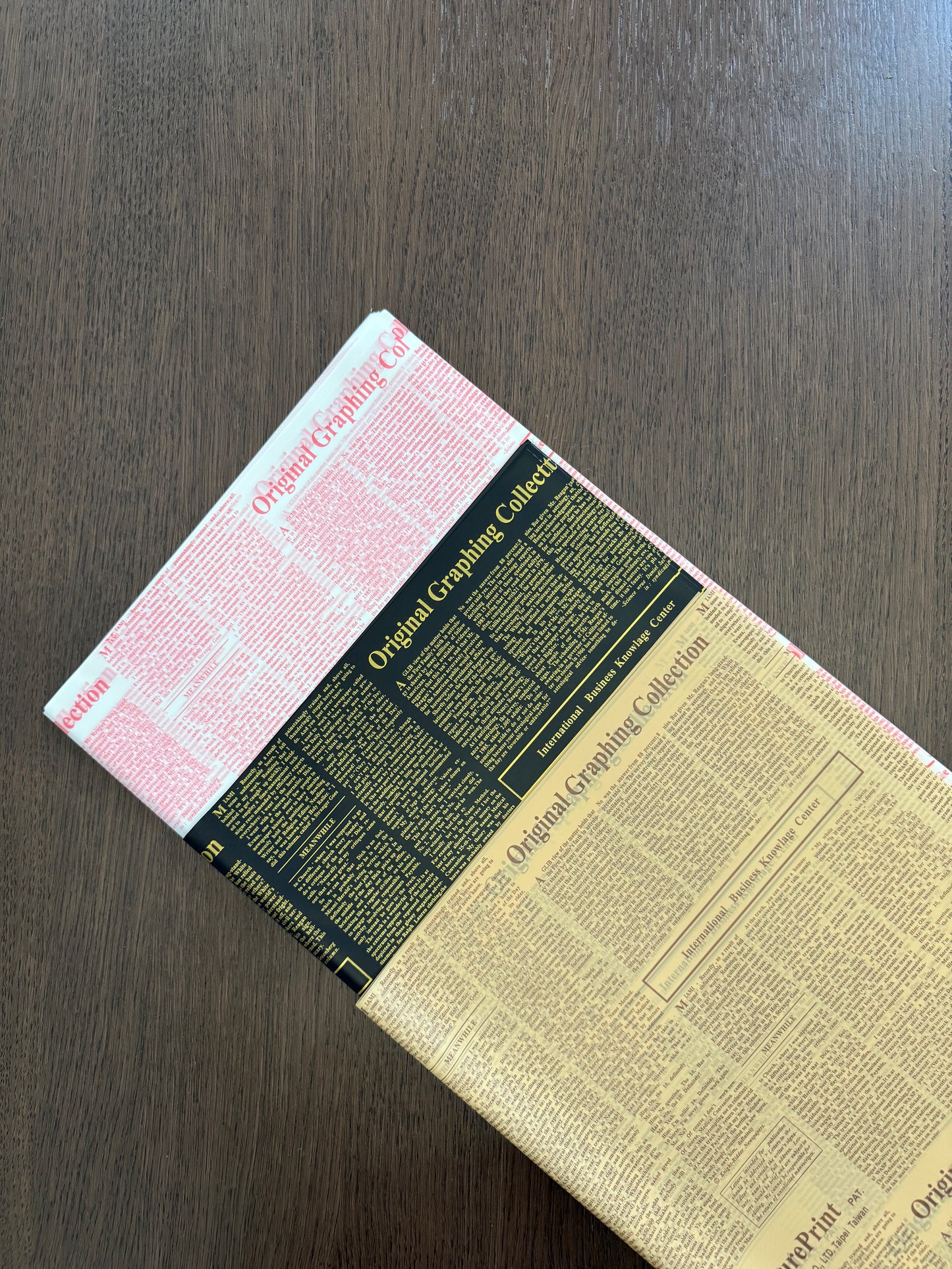 Sheer Brown Newspaper print