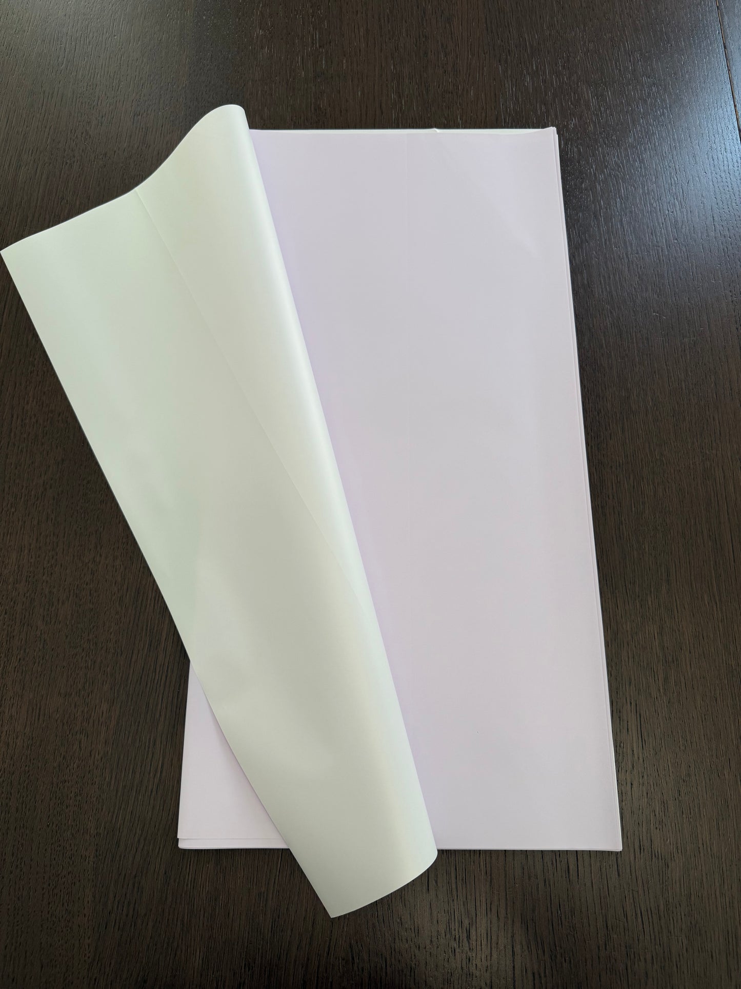 Lilac Mist /White Double Sided Wrapping Paper