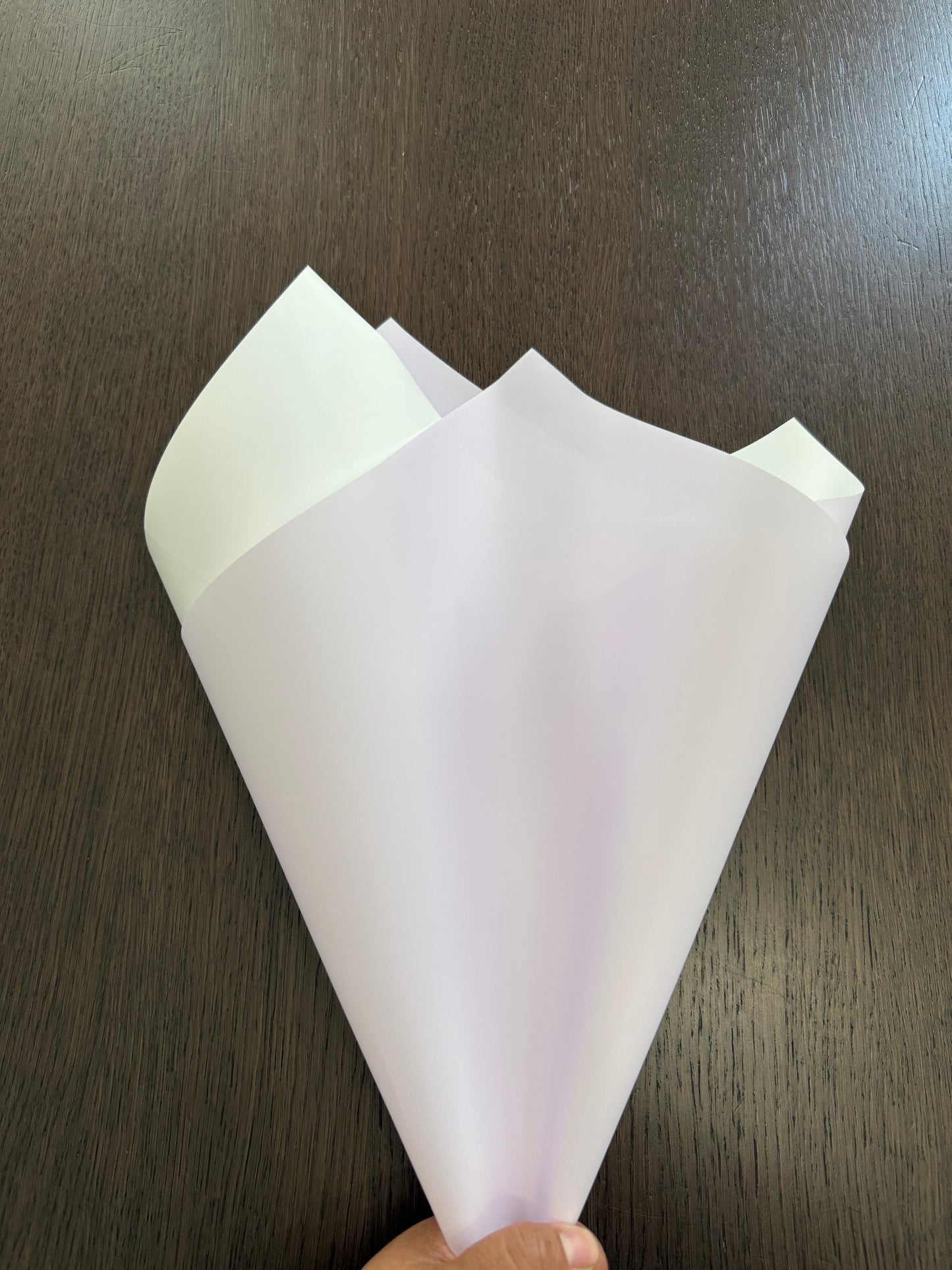 Lilac Mist /White Double Sided Wrapping Paper