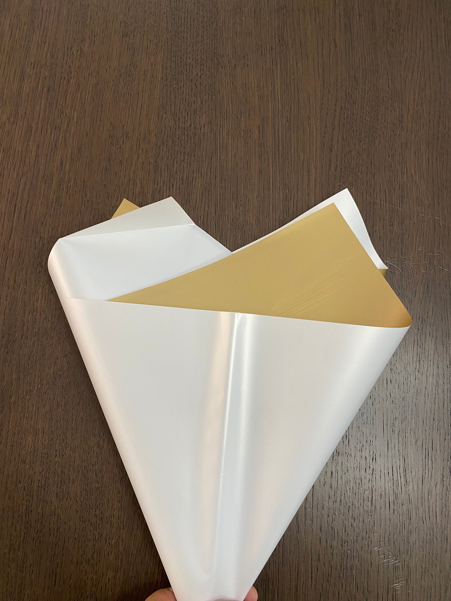 White/Gold Double Sided Wrapping Paper