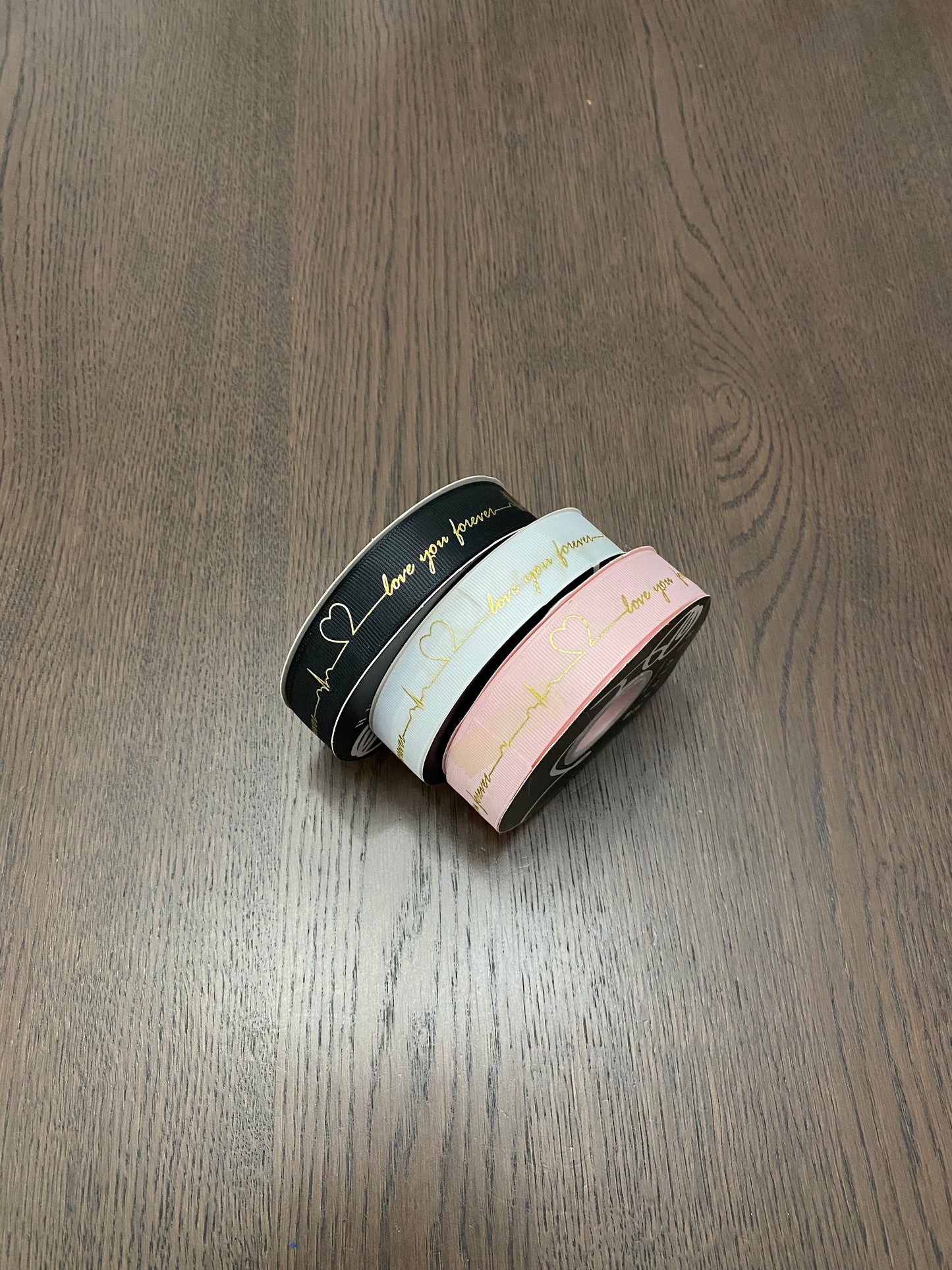 Black -Love You- Ribbon