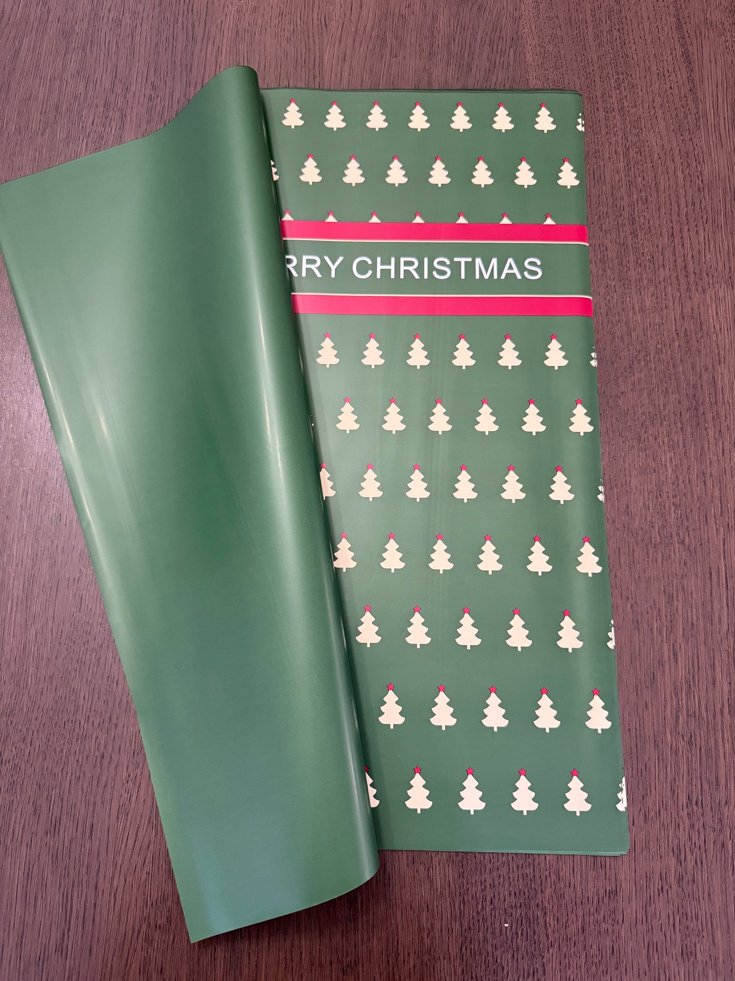 Green Merry Christmas Wrapping Paper