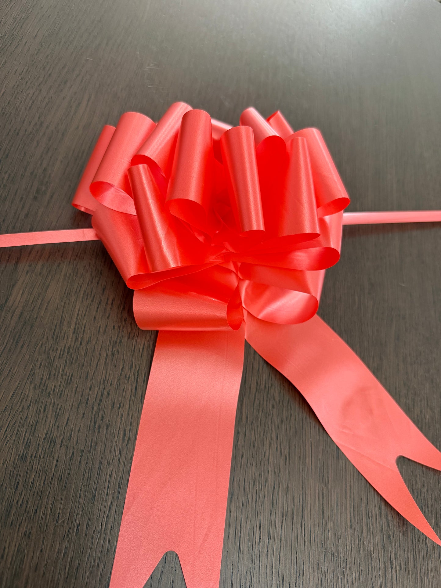 12pc Pack 5" Red Pull Bow