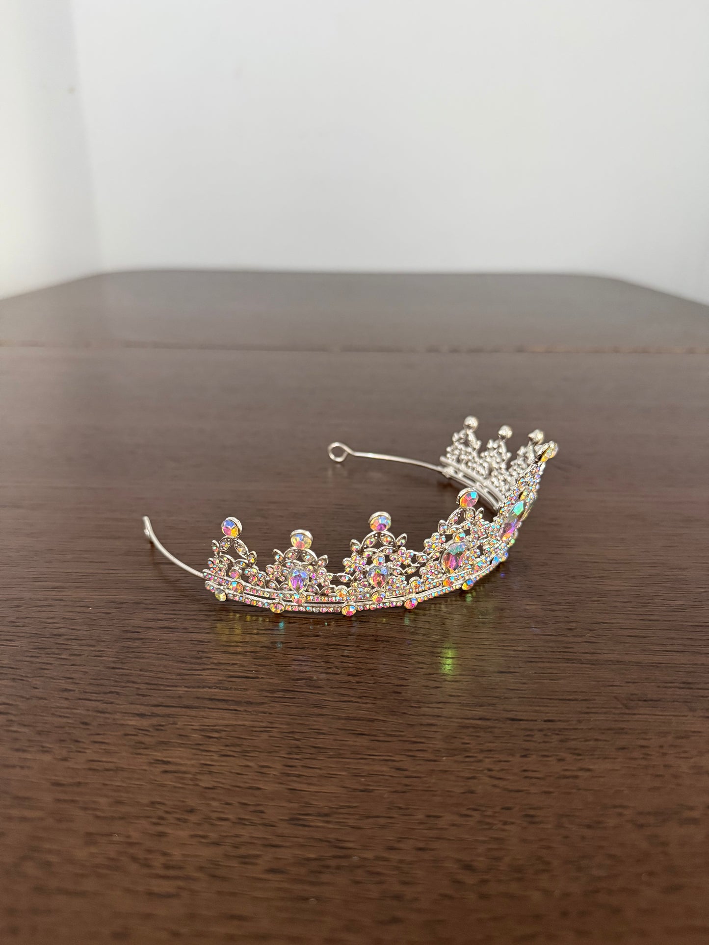 AB/Silver Rhinestone Tiara