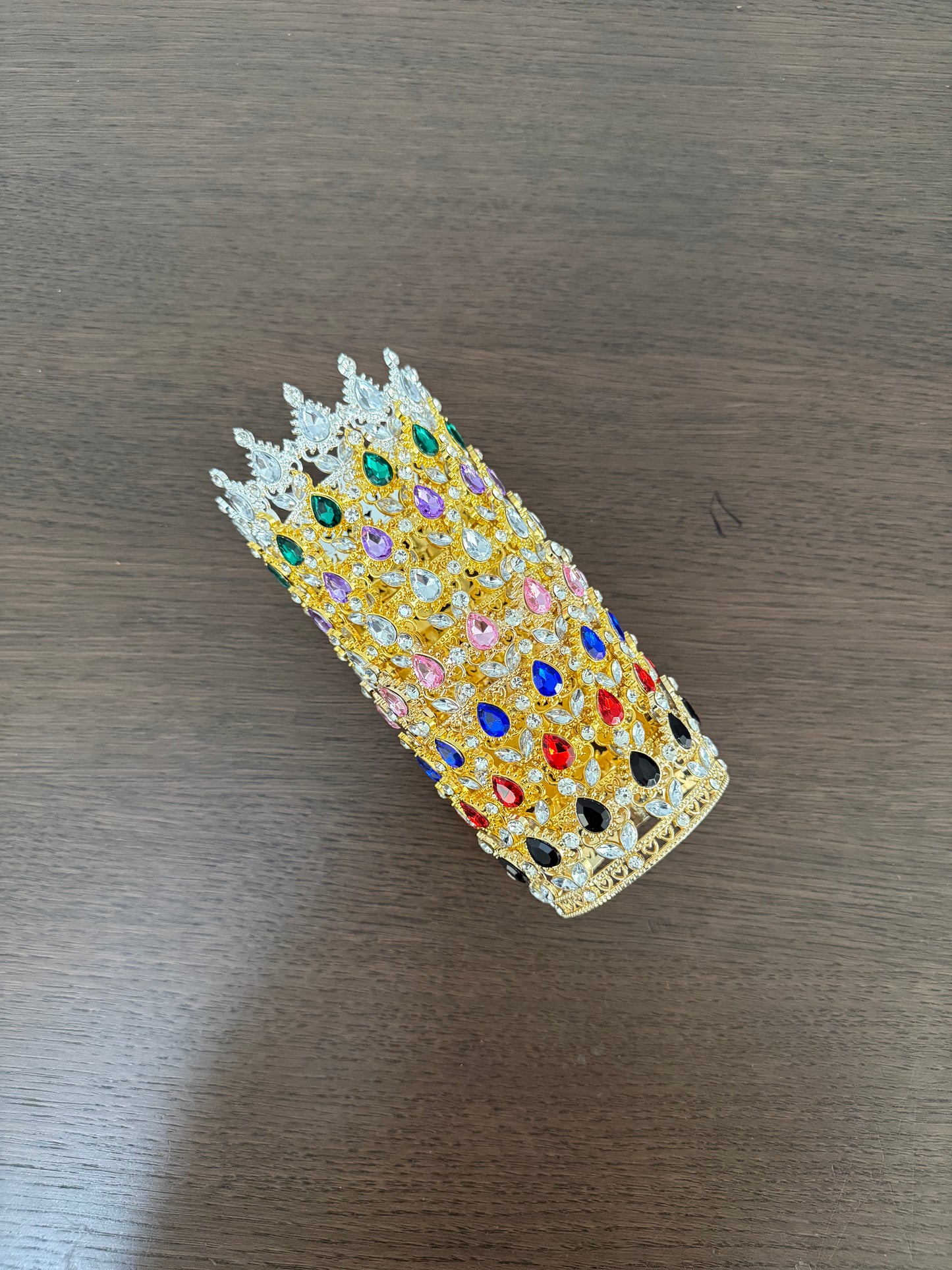 Pink/Gold Crystal Crown