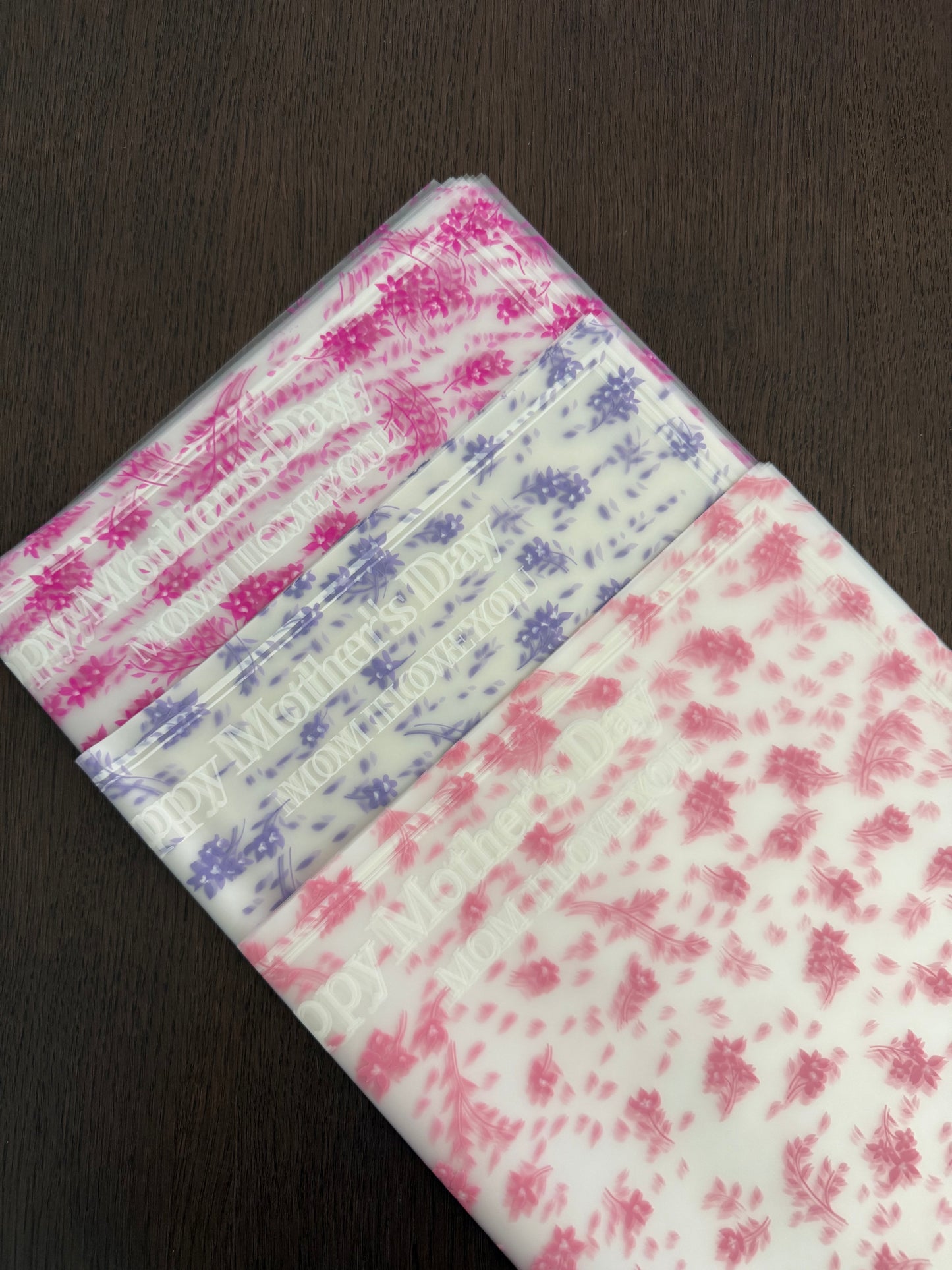 P.WM-033 Fuchsia "Happy Mother's Day" Wrapping Paper