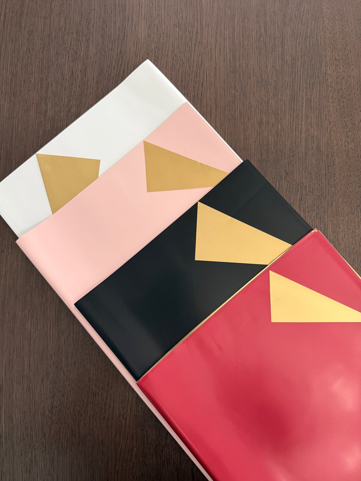 P.GOY White/Gold Double Sided Wrapping Paper