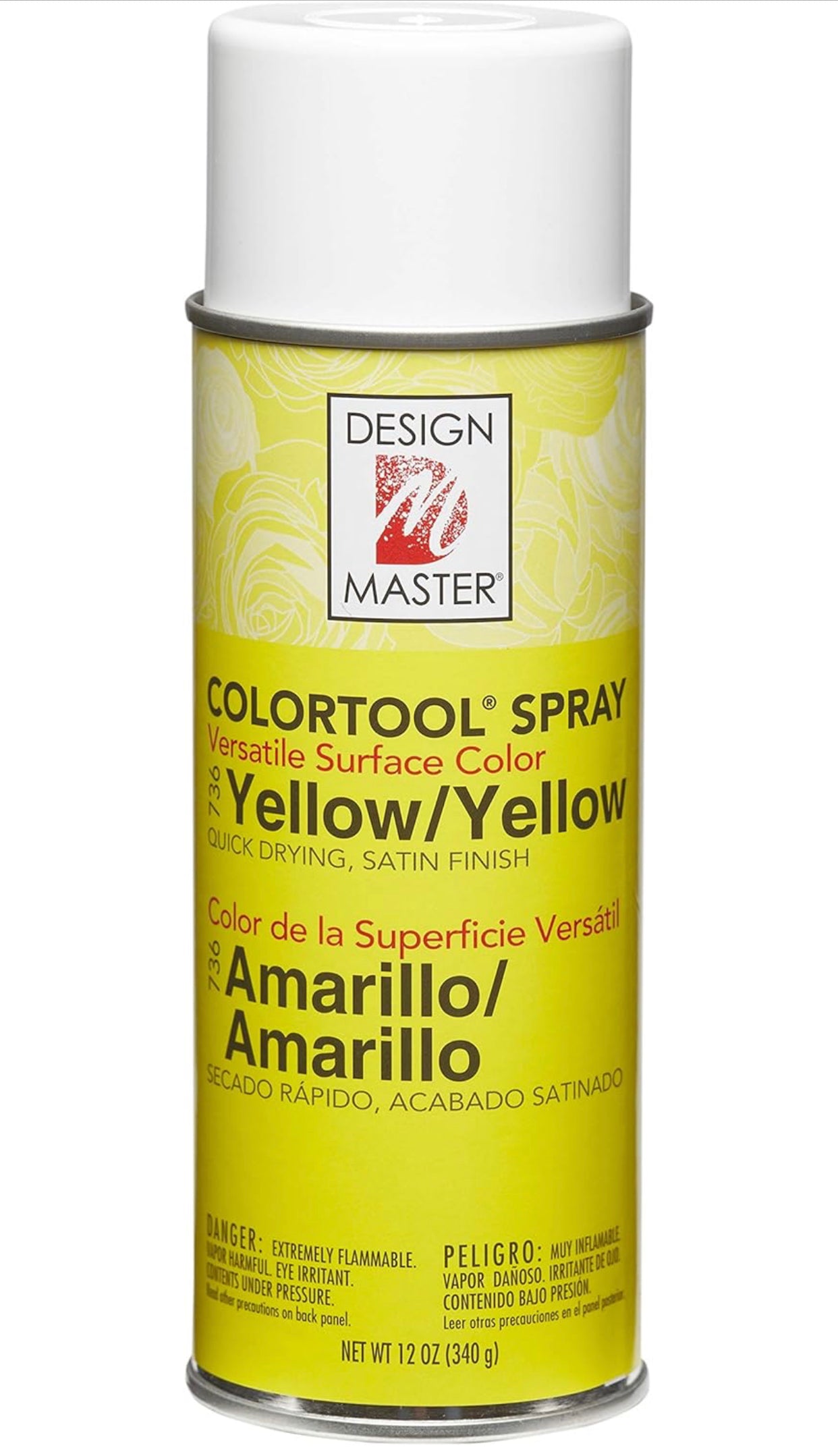 Spray Paint Design Master Spray Paint, 12 Ounce (Pack of 1), Yellow
