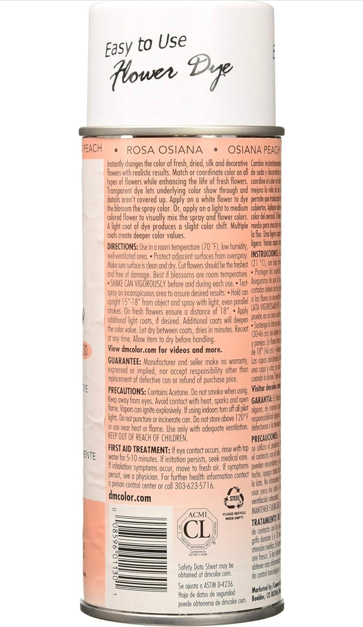 Spray Paint Design Master Just for Flowers Spray Dye,Peach