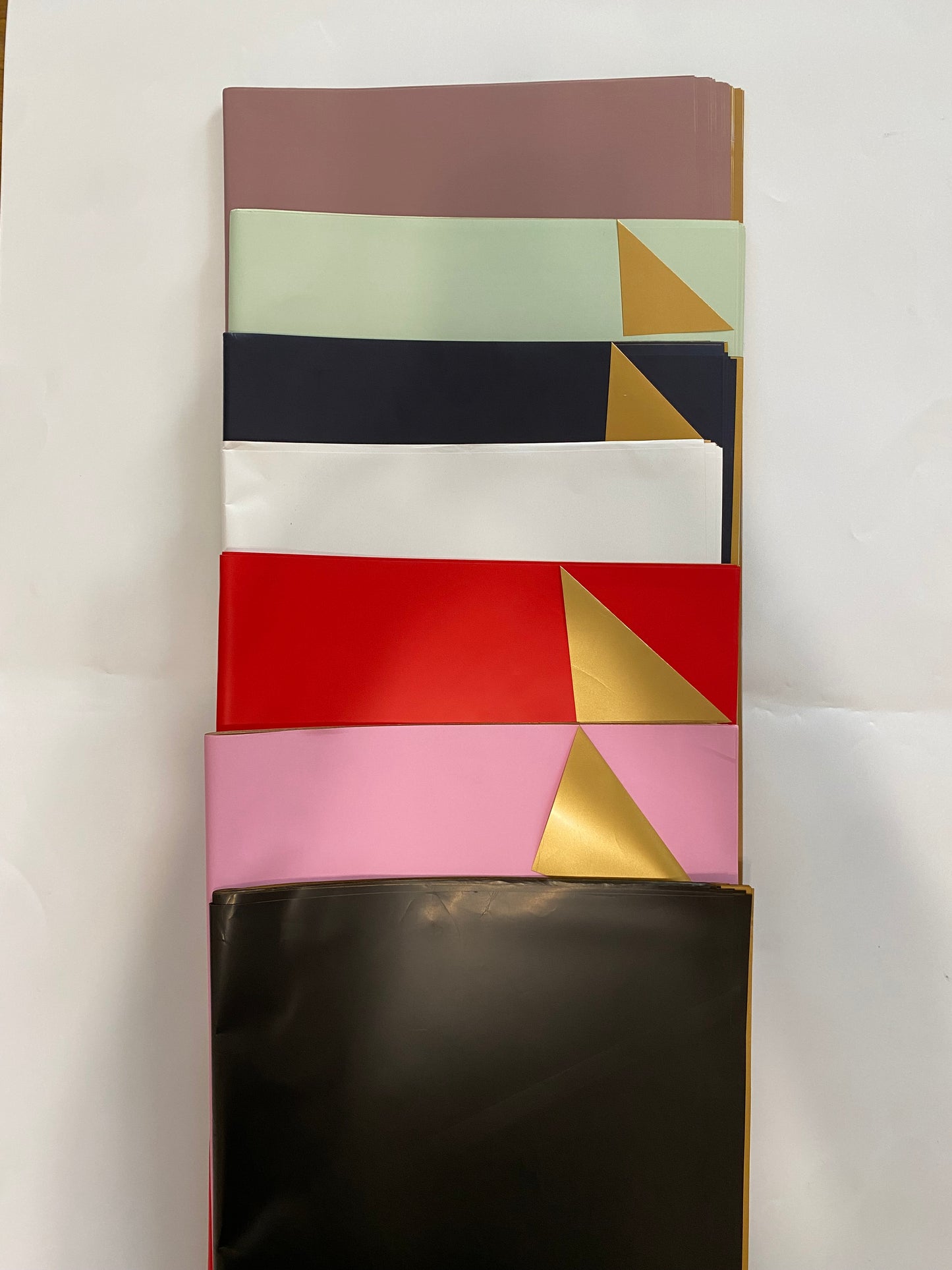Tea green/Gold Korean Wrapping Paper