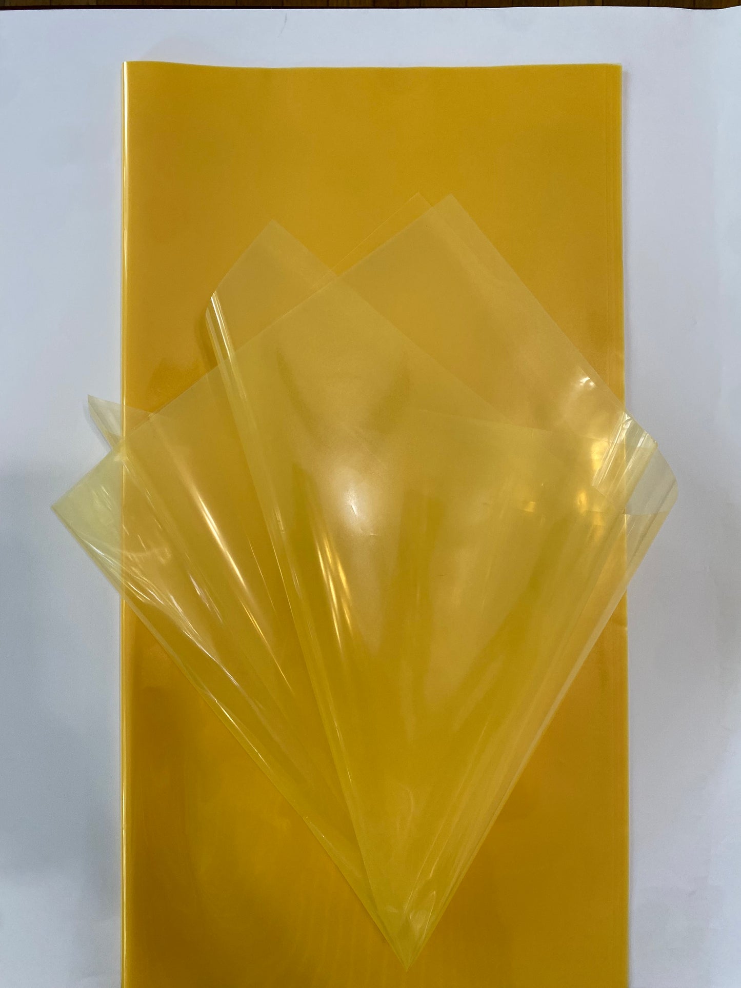 Yellow Cellophane Wrapping