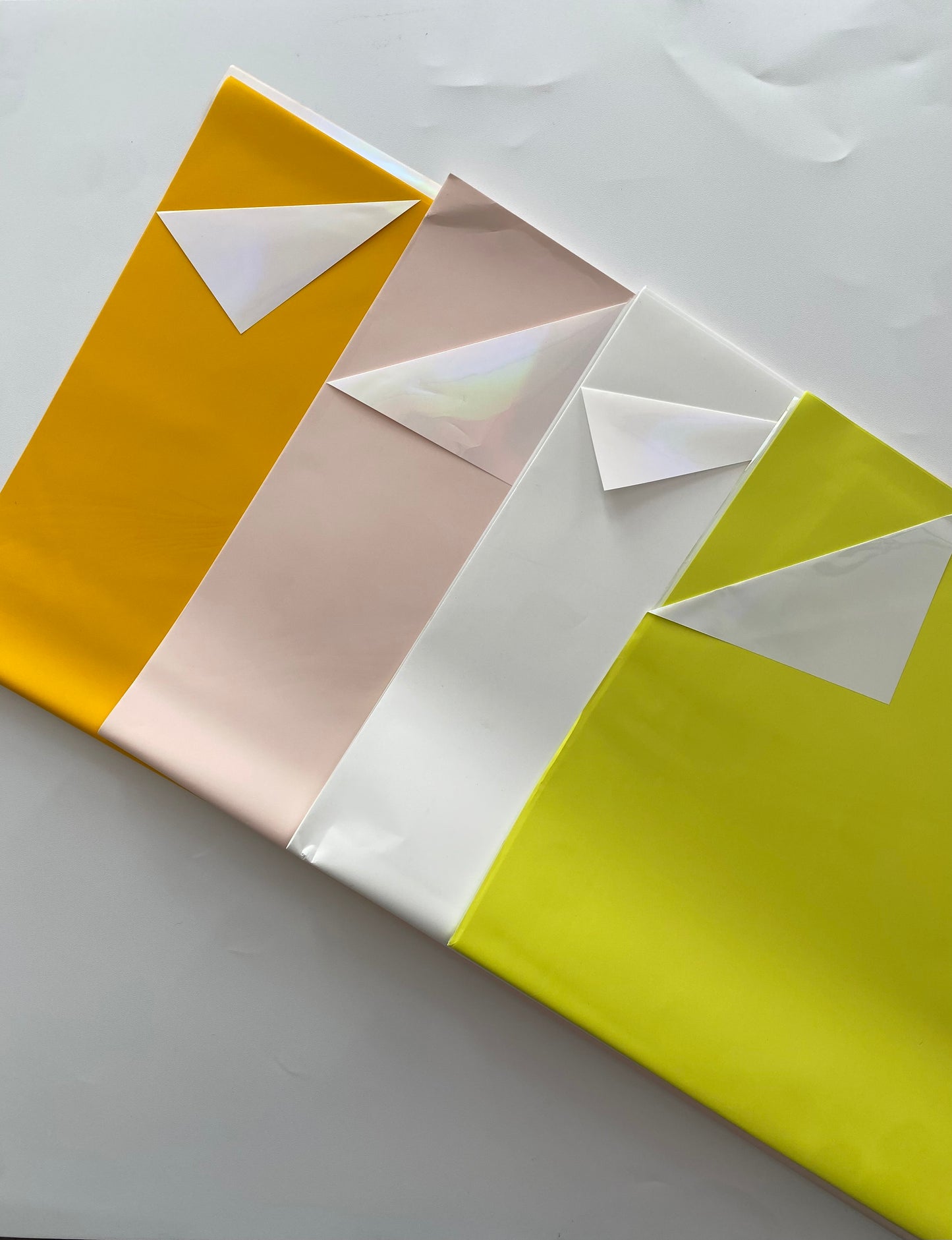 L Pink Holographic Wrapping Paper