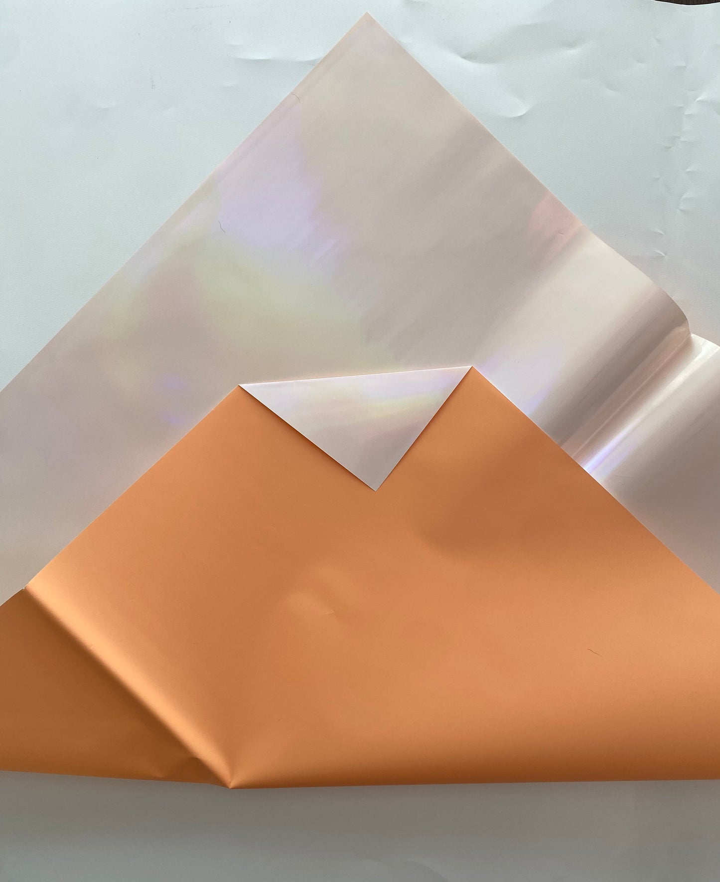 Sorbet Orange Holographic Wrapping Paper #05