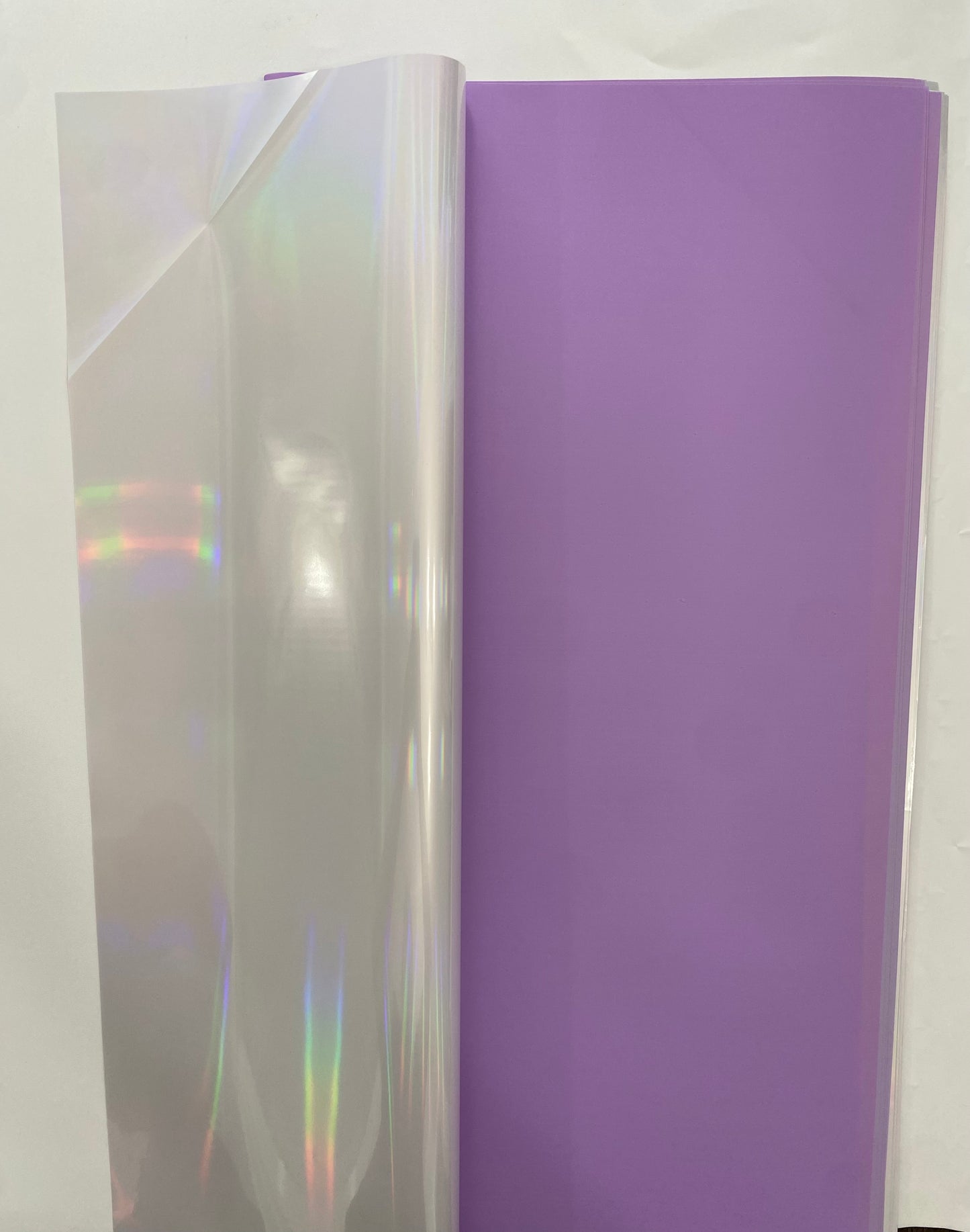 Purple Holographic Wrapping Paper