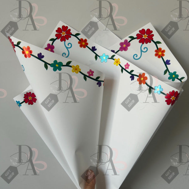 White Cielito Lindo Wrapping Paper