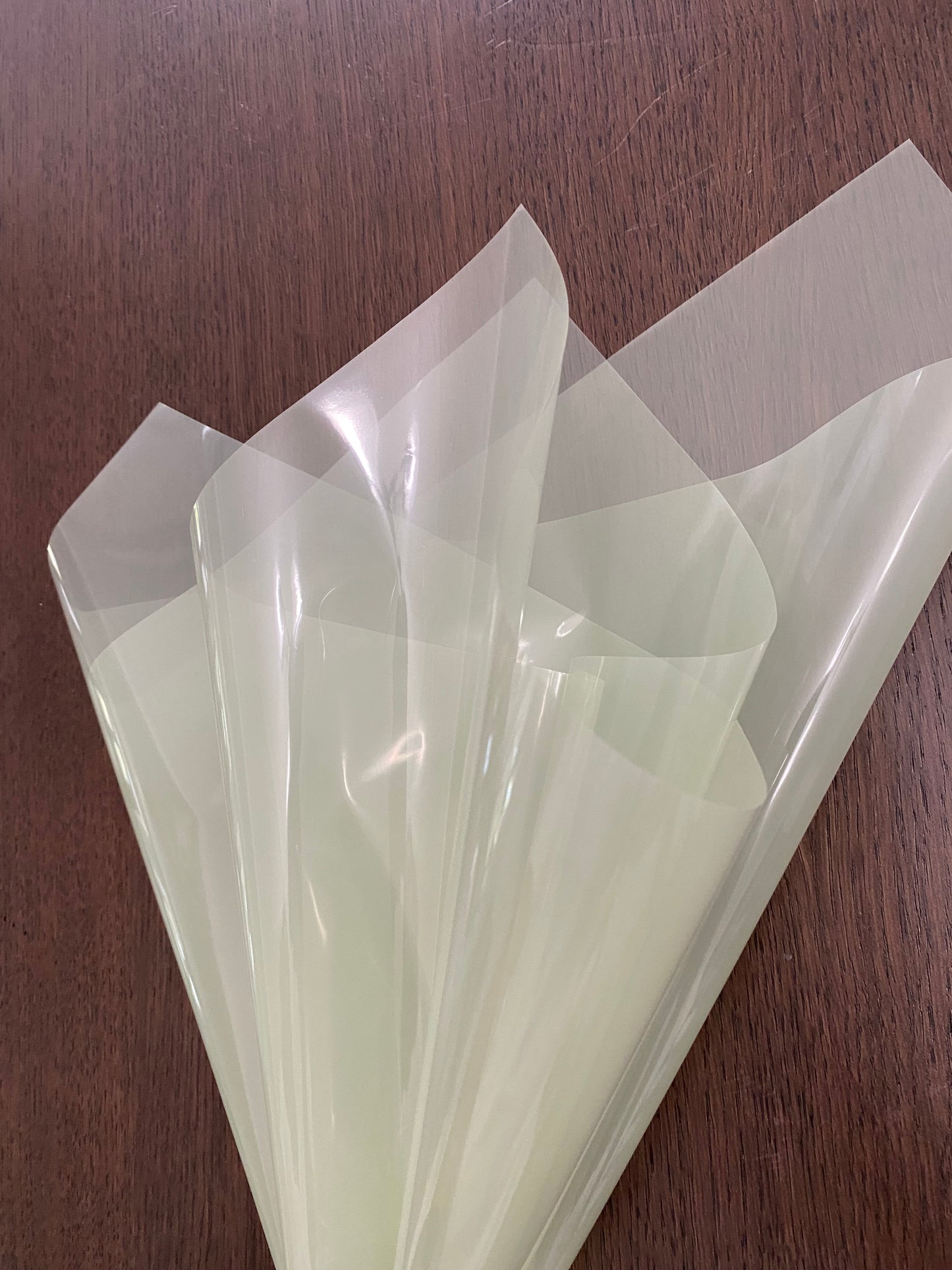 Lime Green Cellophane Wrapping