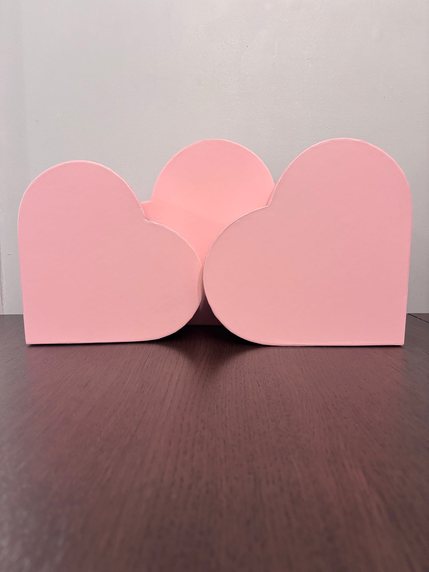 3 PC Set Pink "Flowers" Heart Box