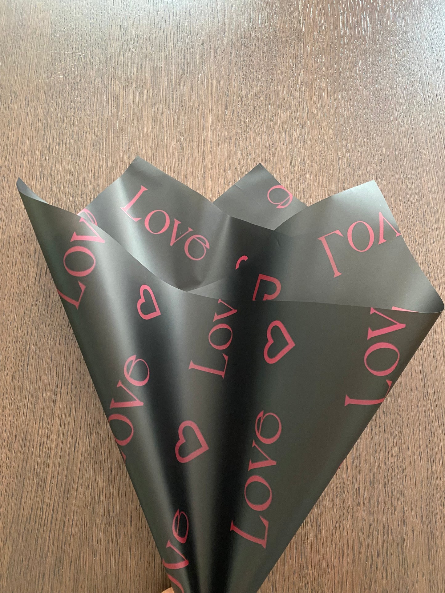 Black/Pink LOVE Wrapping Paper