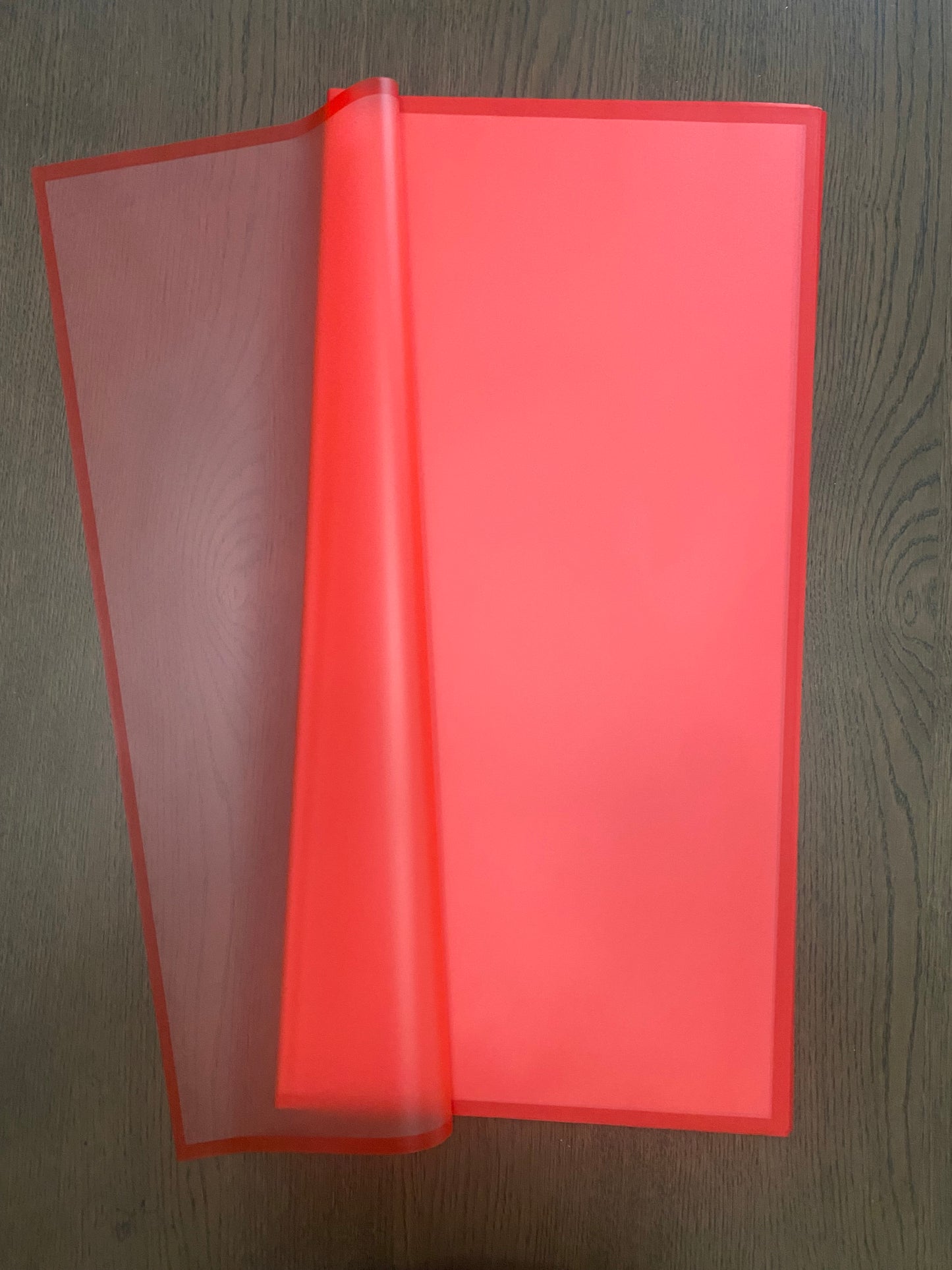 Red wrapping with red border