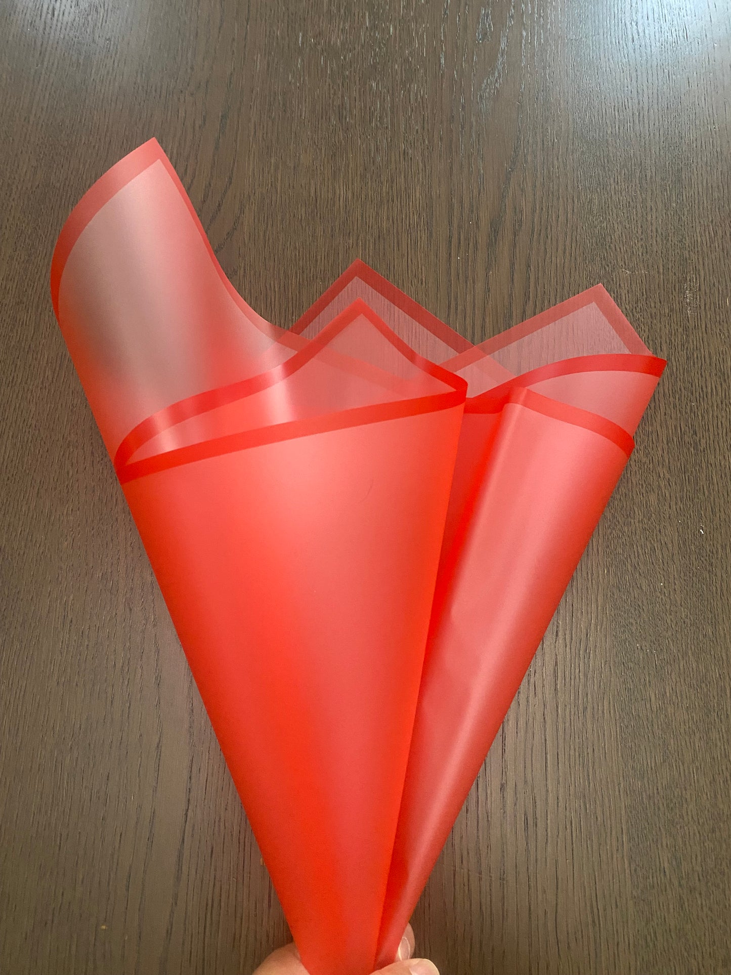Red wrapping with red border