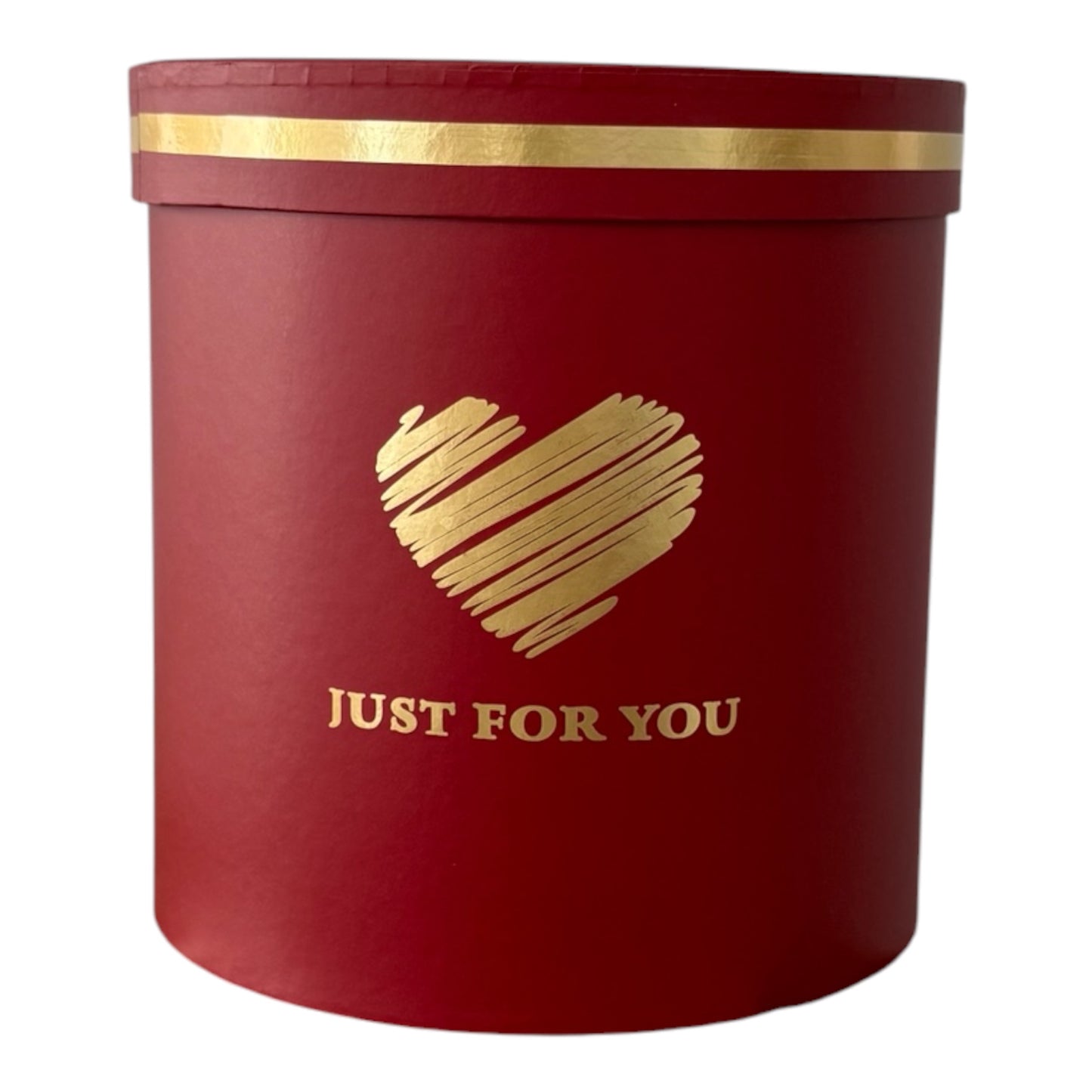 3pc Set Wine Red -Just For You- Flower Box