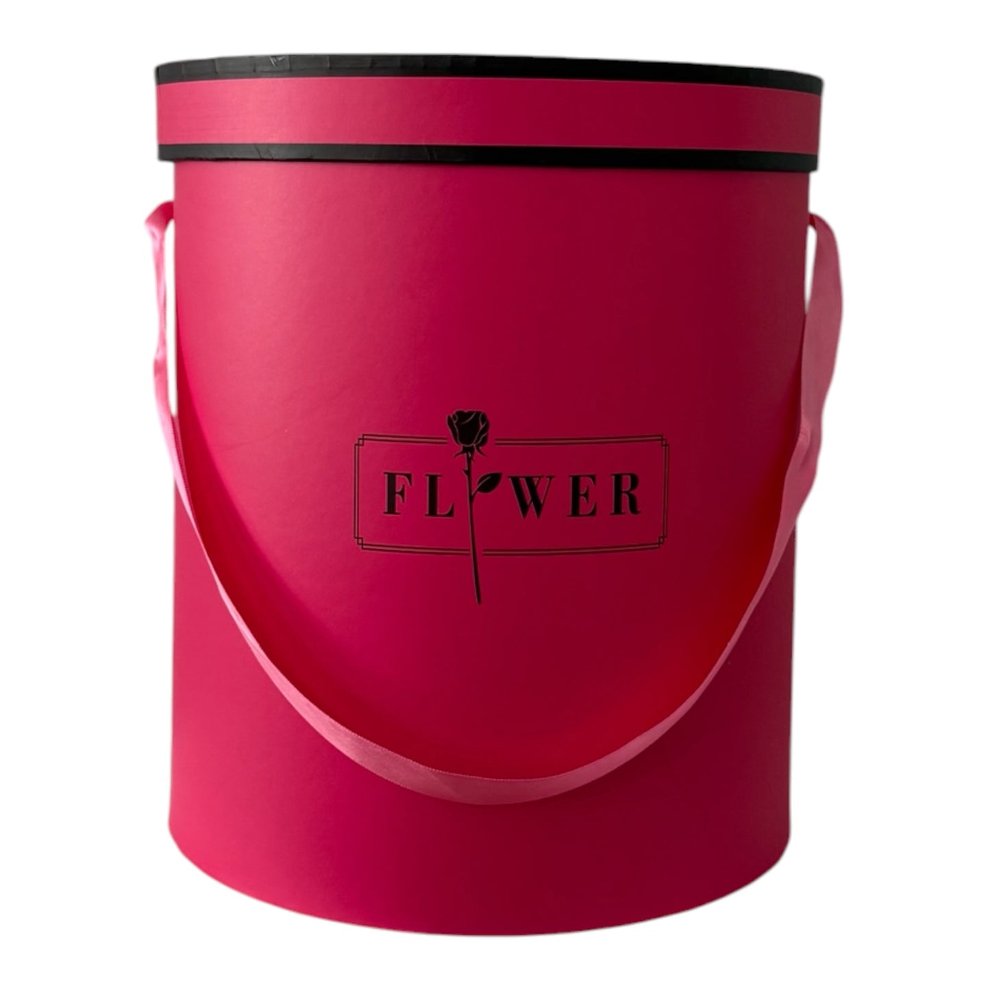3pc Set Hot Pink Cylinder Flower Box -FLOWER- (Big Boxes)