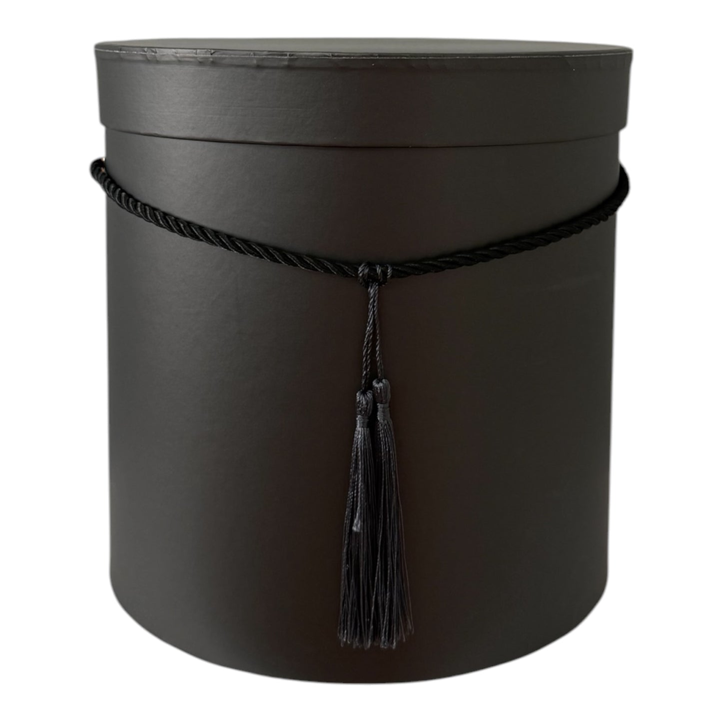 3pc Black Cylinder Tassel Flower Box