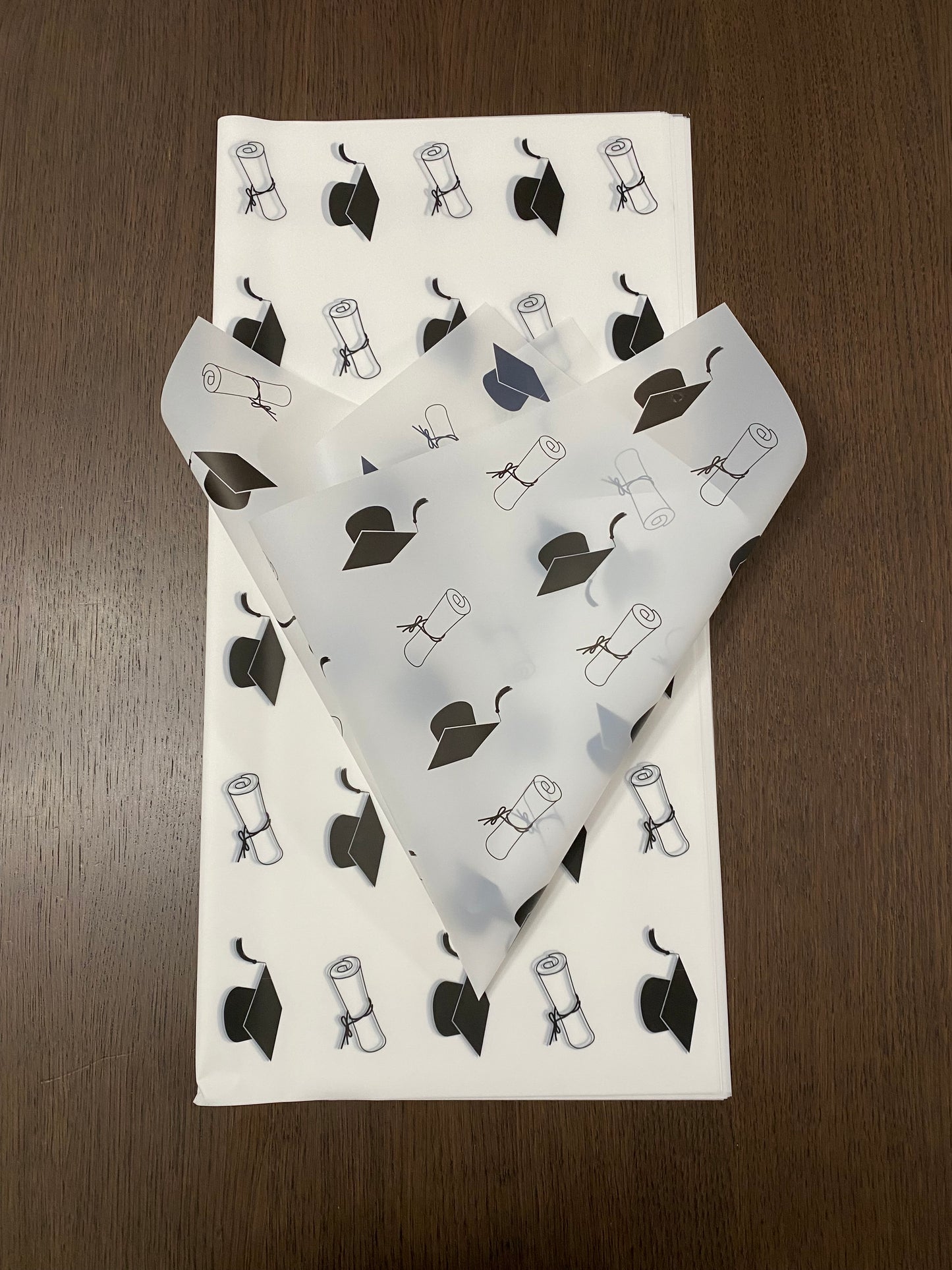 P.HSZ-BYJ White Graduation Wrapping Paper