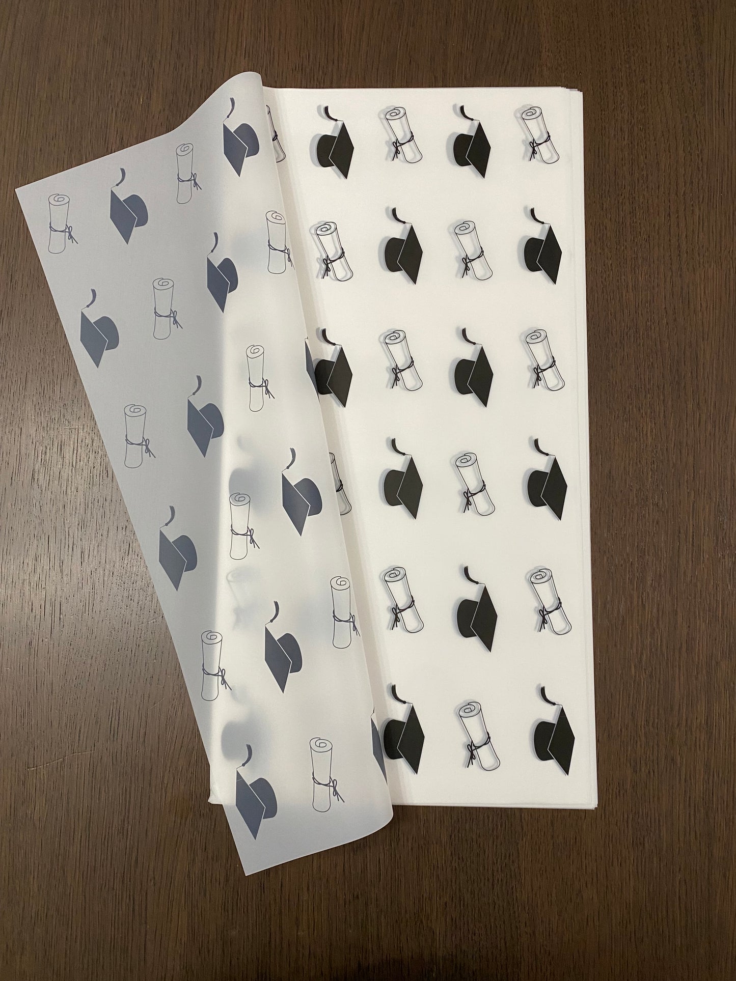 P.HSZ-BYJ White Graduation Wrapping Paper