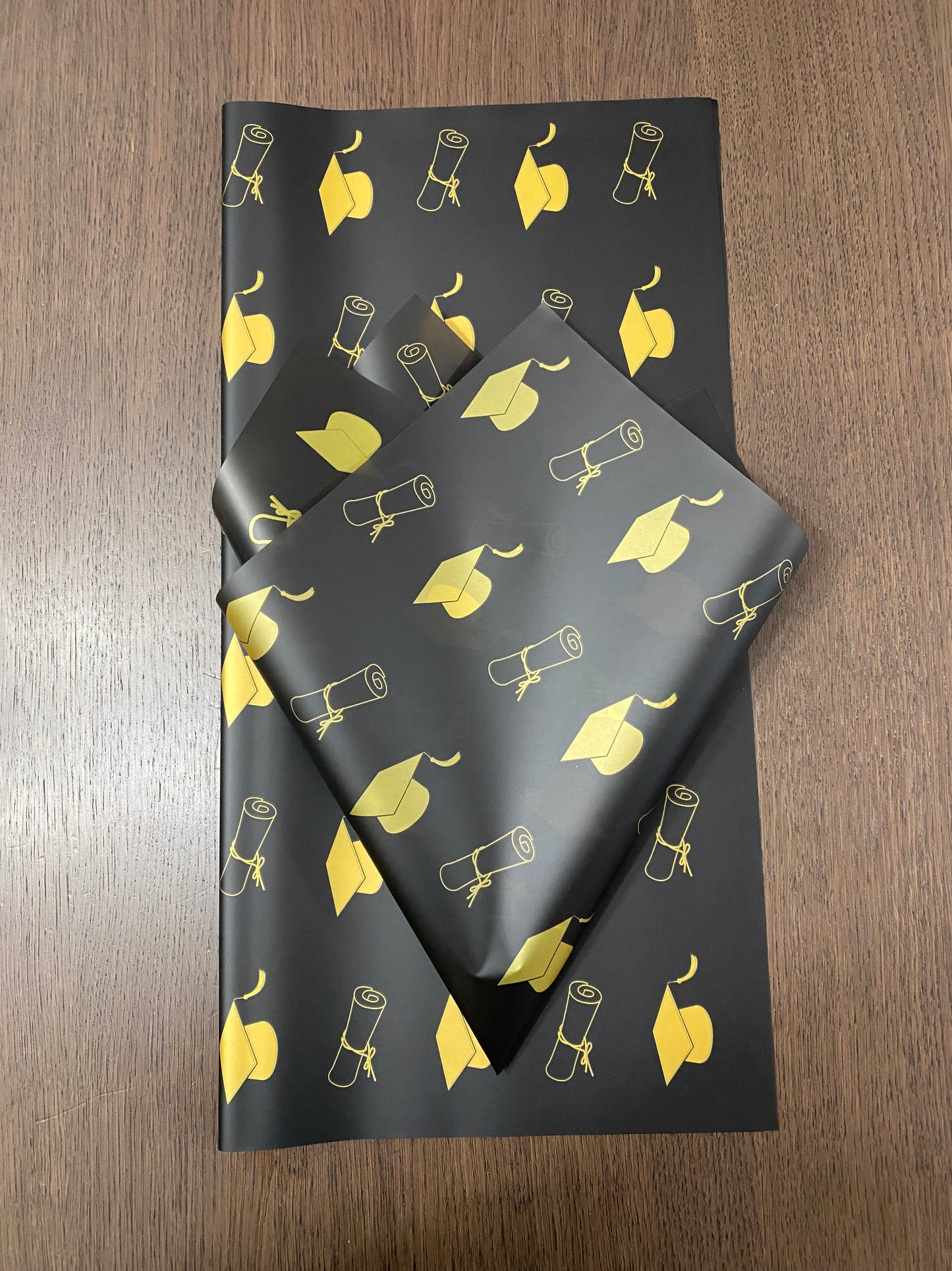 P.HSZ-BYJ Black Graduation Wrapping Paper