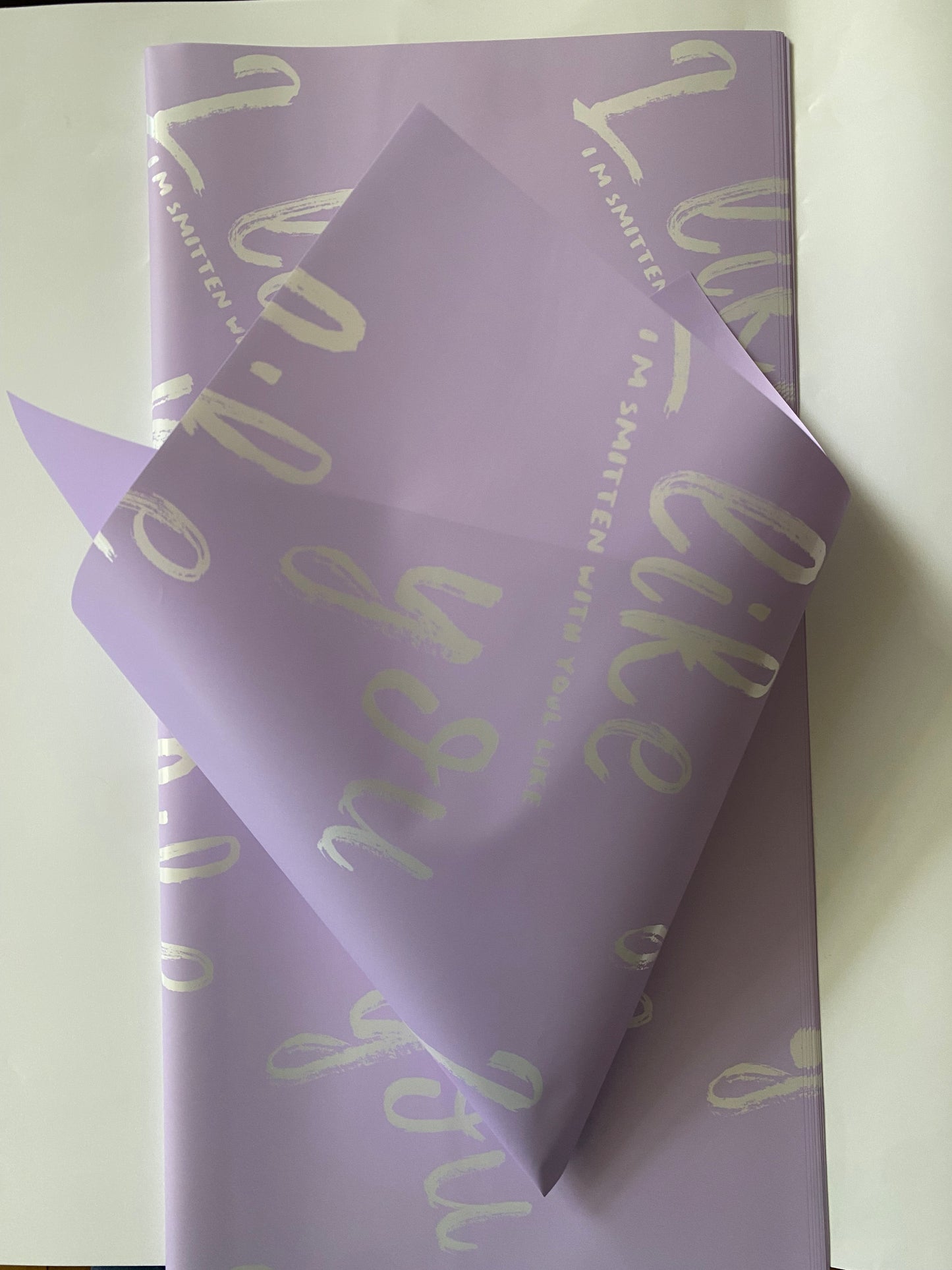 Lavender “ I like you” Wrapping Paper