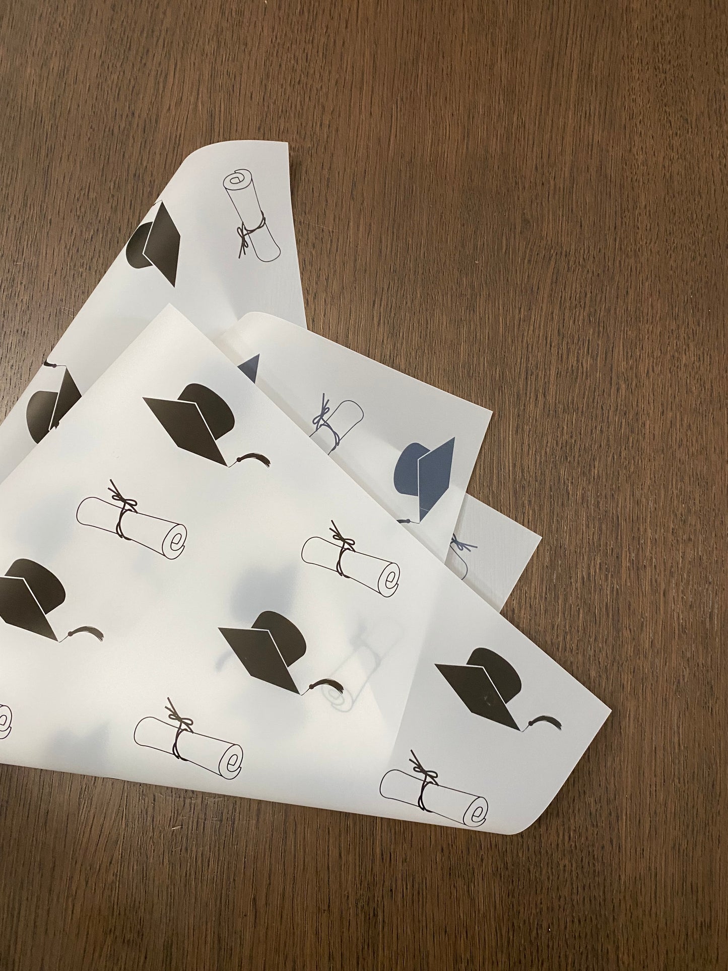 P.HSZ-BYJ White Graduation Wrapping Paper