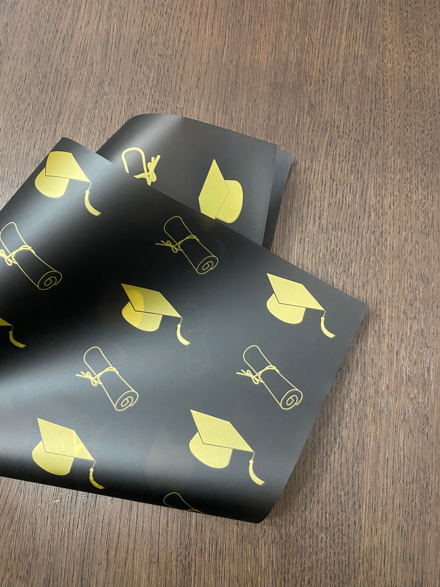 P.HSZ-BYJ Black Graduation Wrapping Paper
