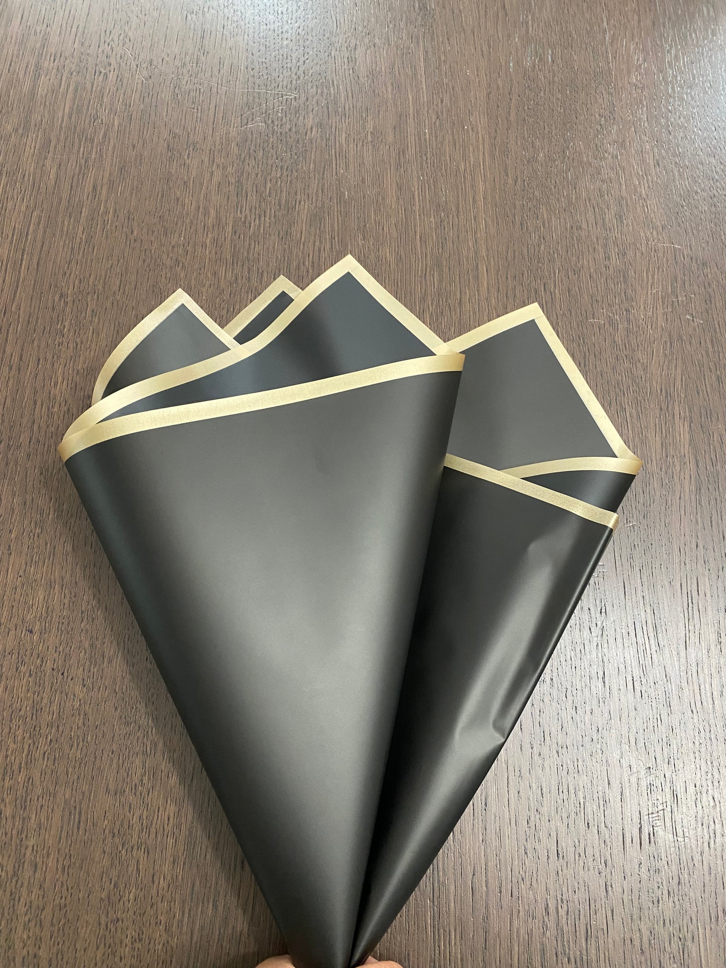 Black Gold Border Wrapping Paper