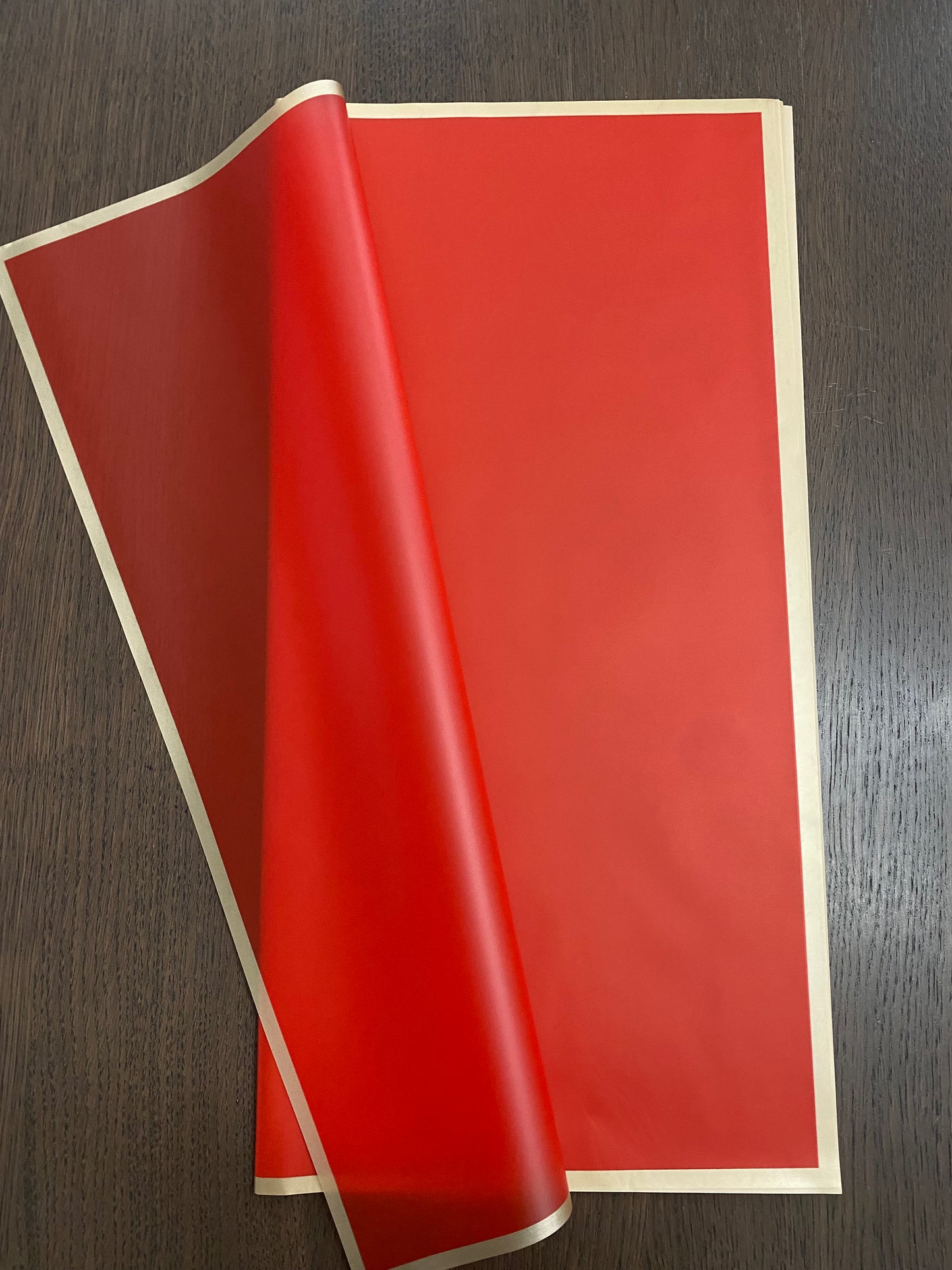 Red Gold Border Wrapping Paper