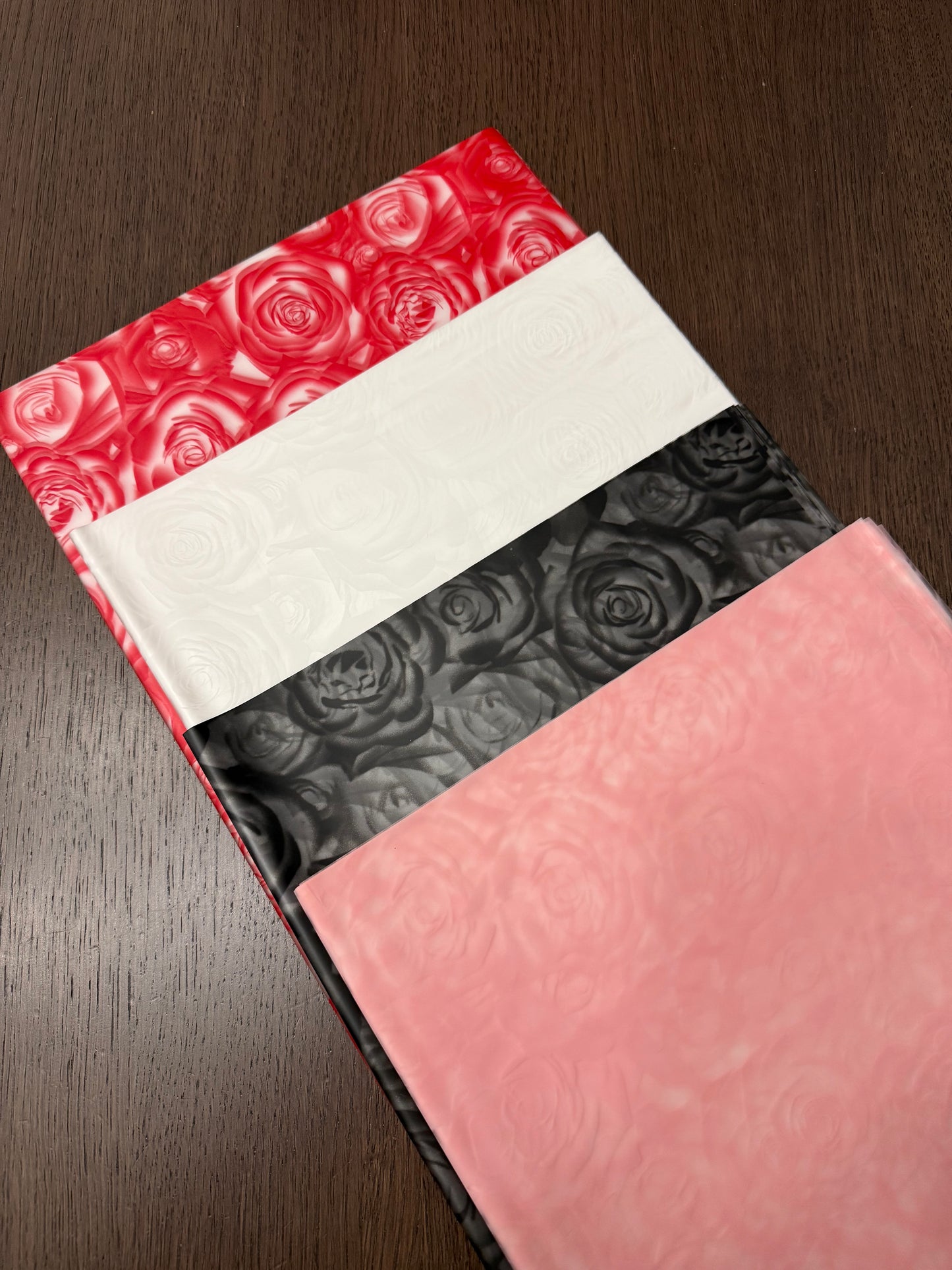 White Rose Print Wrapping Paper