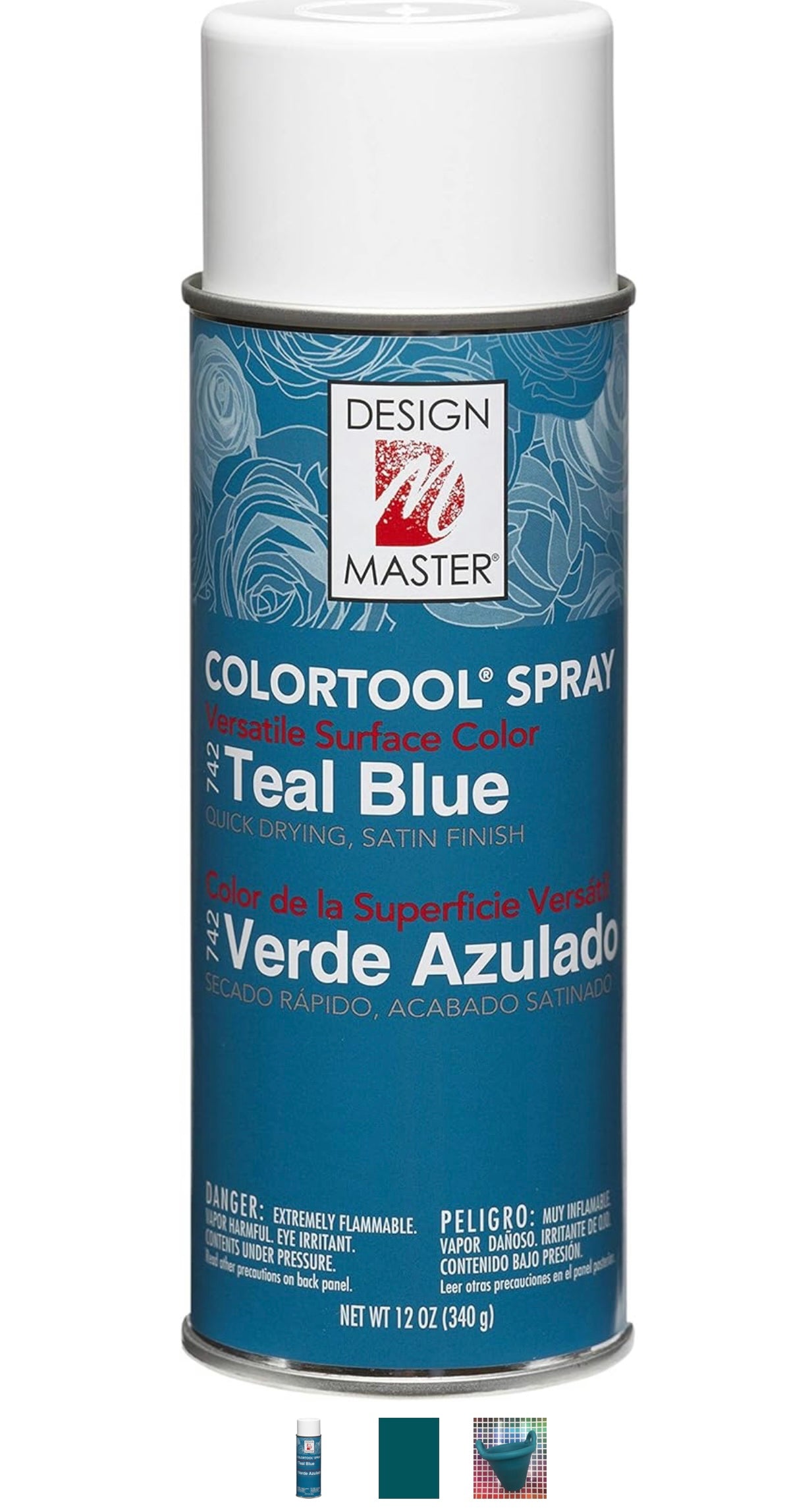 Design Master 742 Teal Blue Spray Paint