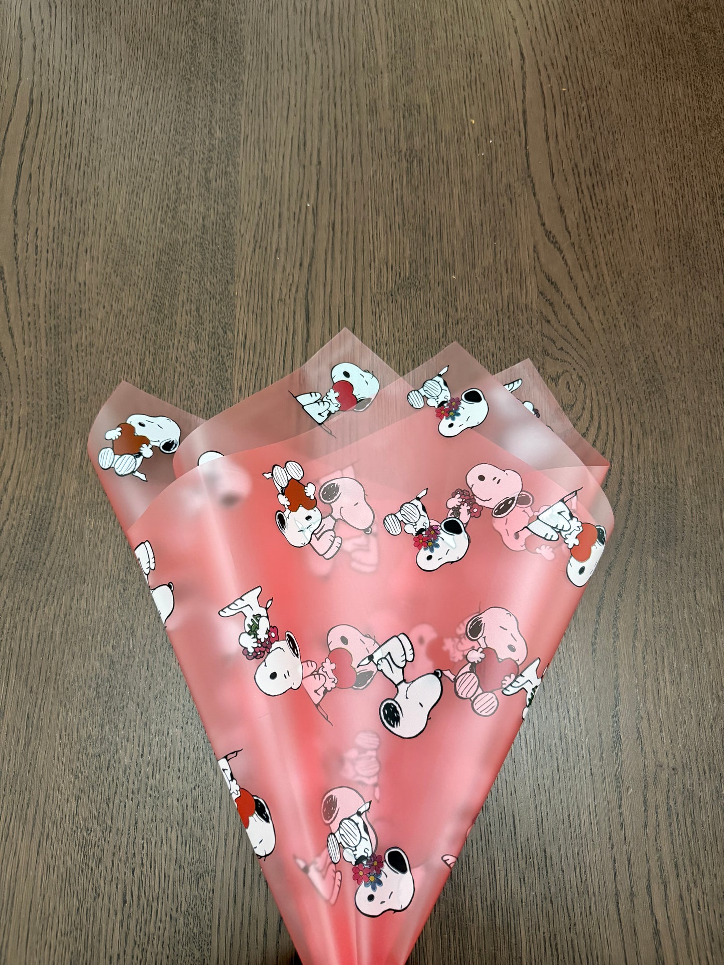 Red Sheer Cute Dog Wrapping