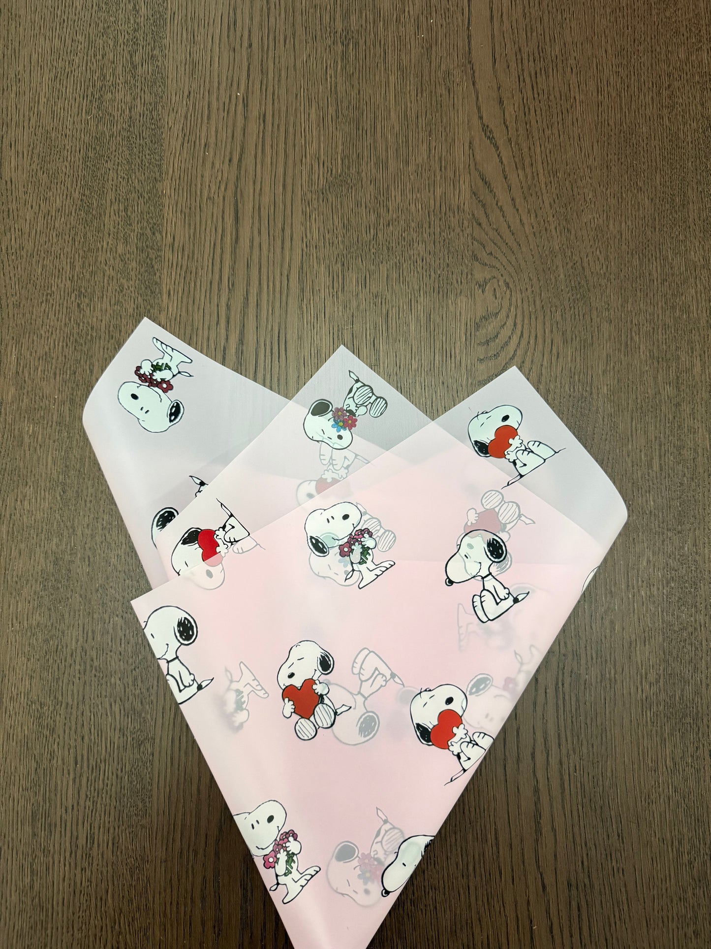Pink Sheer Cute Dog Wrapping