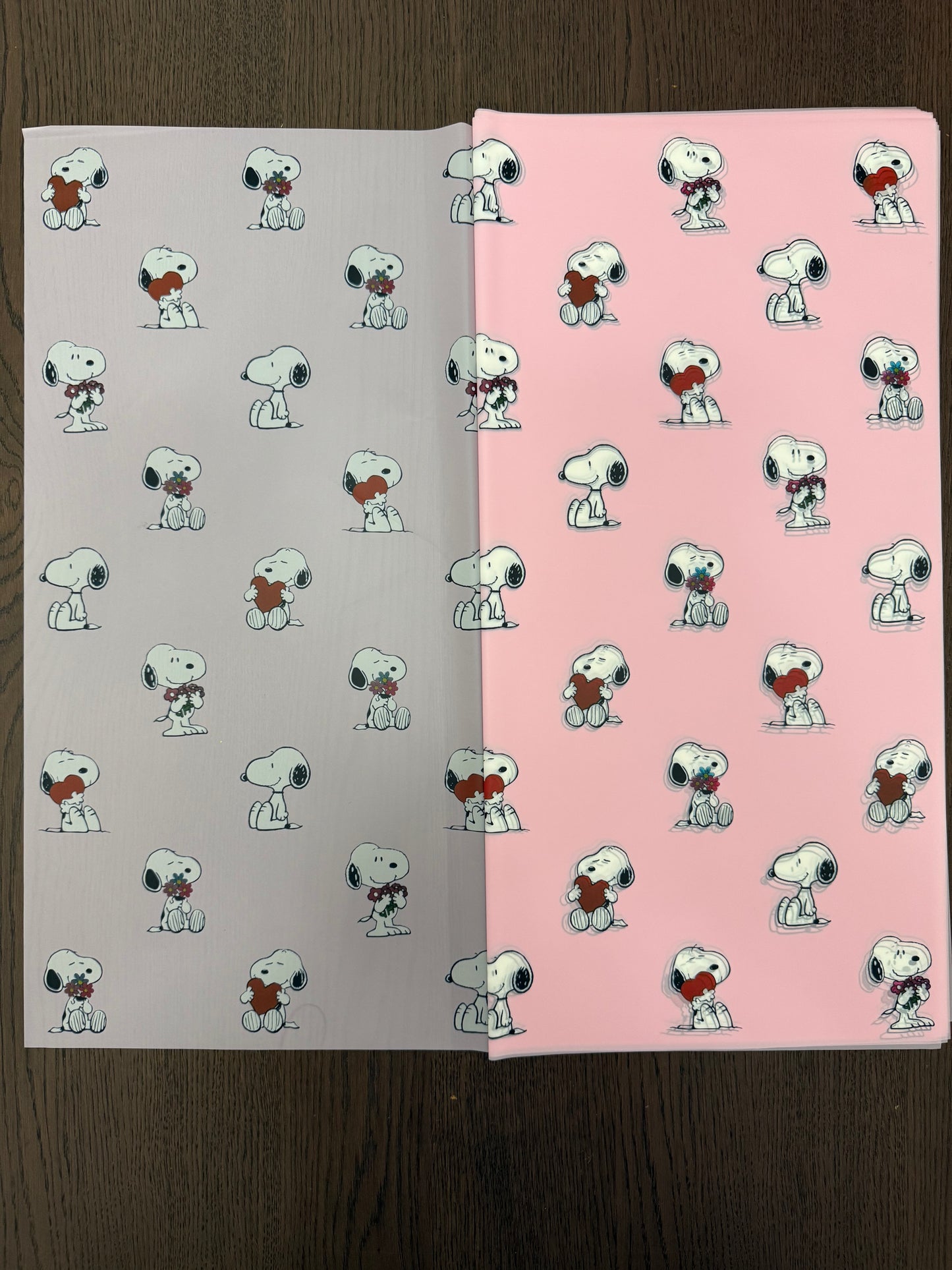 Pink Sheer Cute Dog Wrapping
