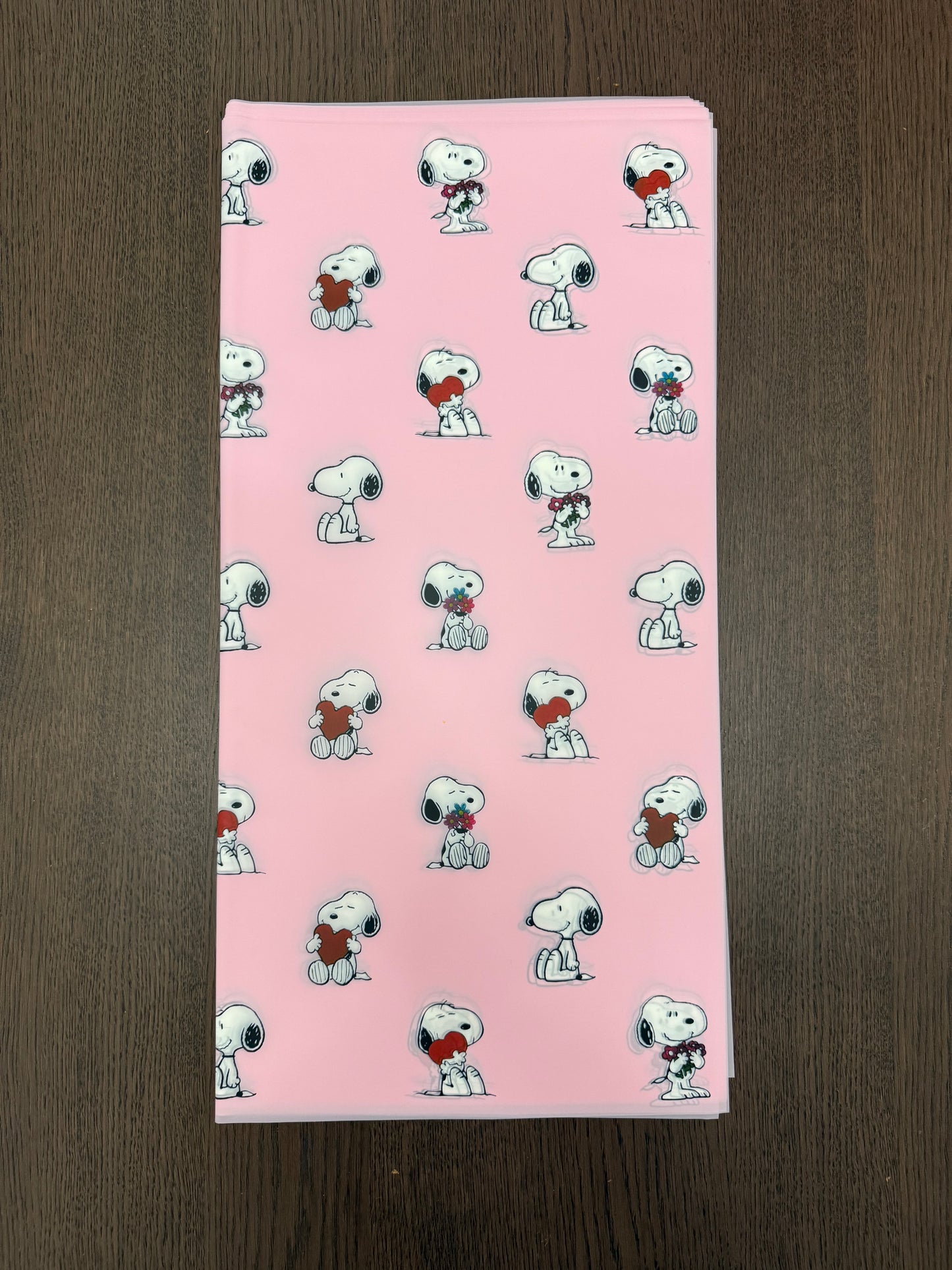 Pink Sheer Cute Dog Wrapping