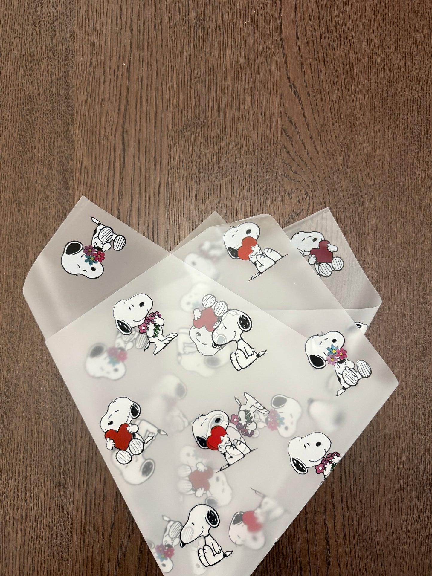White Sheer Cute Dog Wrapping