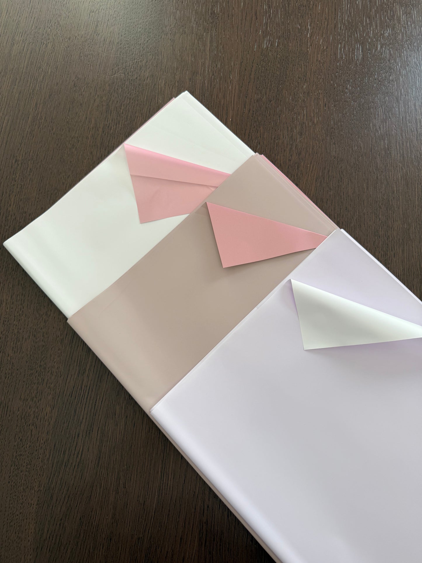 Lilac Mist /White Double Sided Wrapping Paper