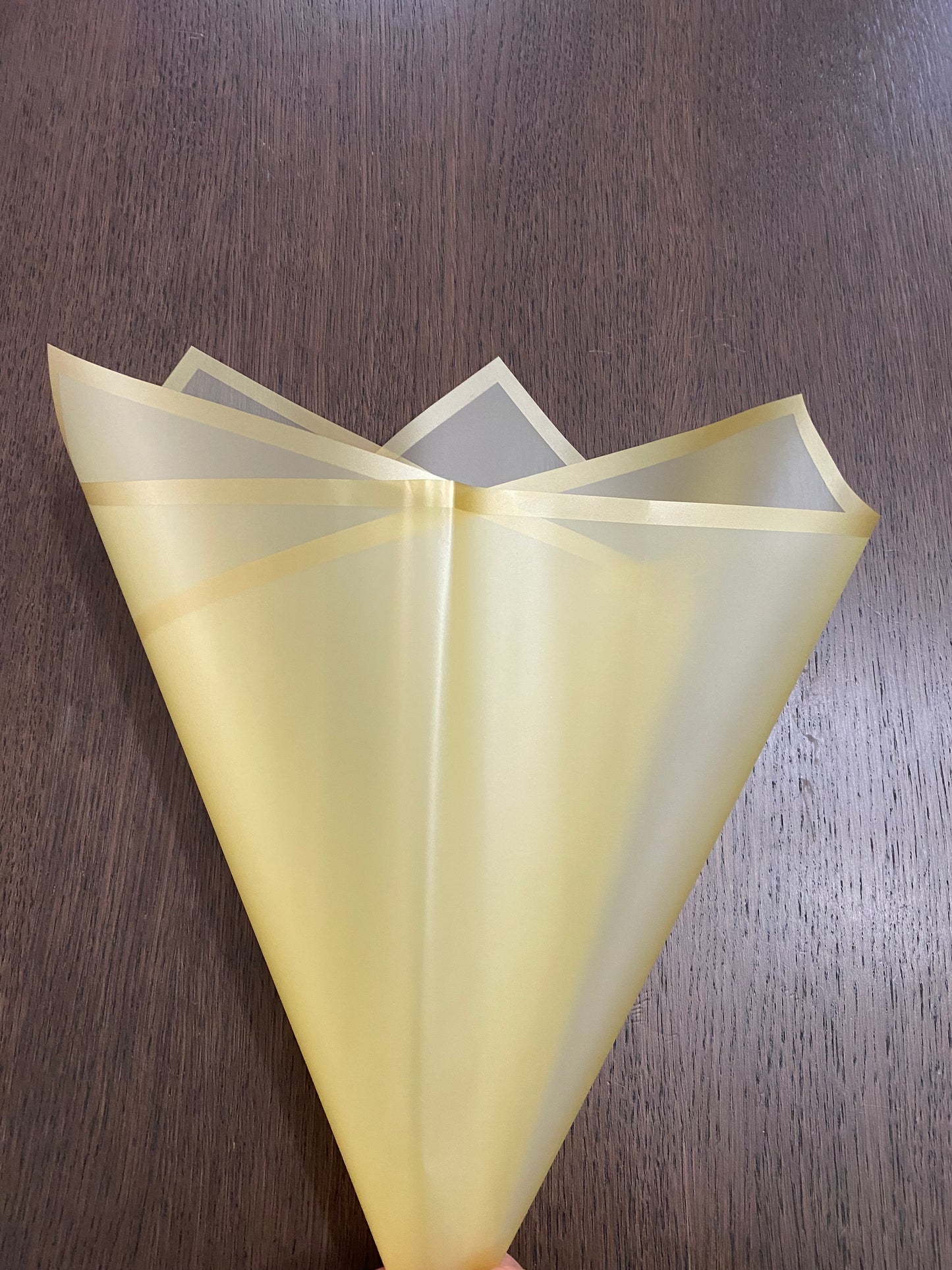 Sheer Gold/ Gold Edge Wrapping paper