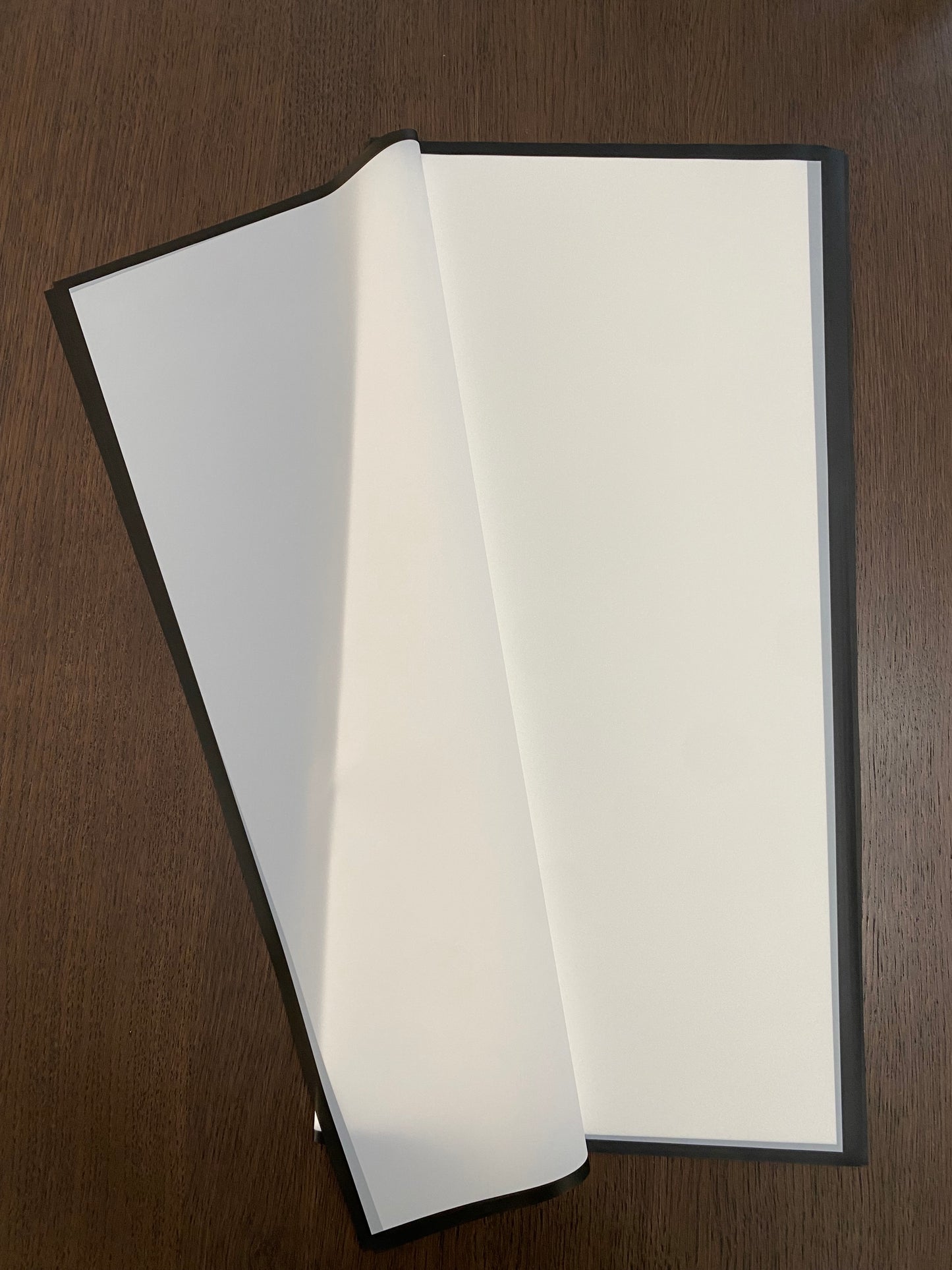 White Frosted Black Border Wrapping Paper