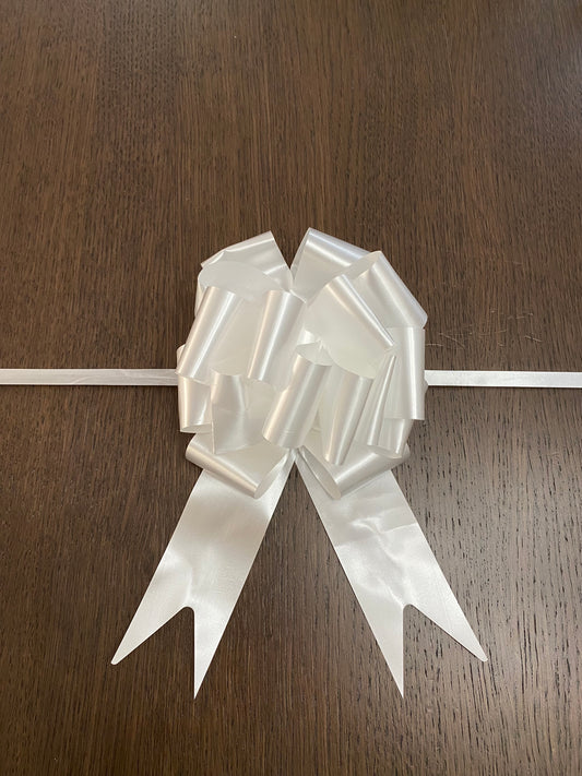 12pc pack White Pull Bow